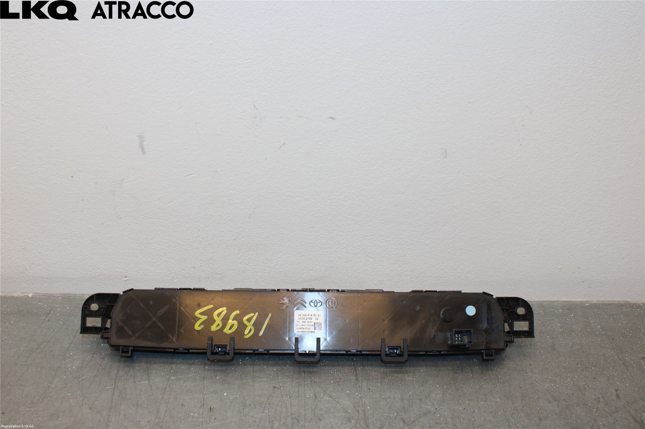 Peugeot PARTNER/E-PARTNER 19- Varme Ac Betjening-Display