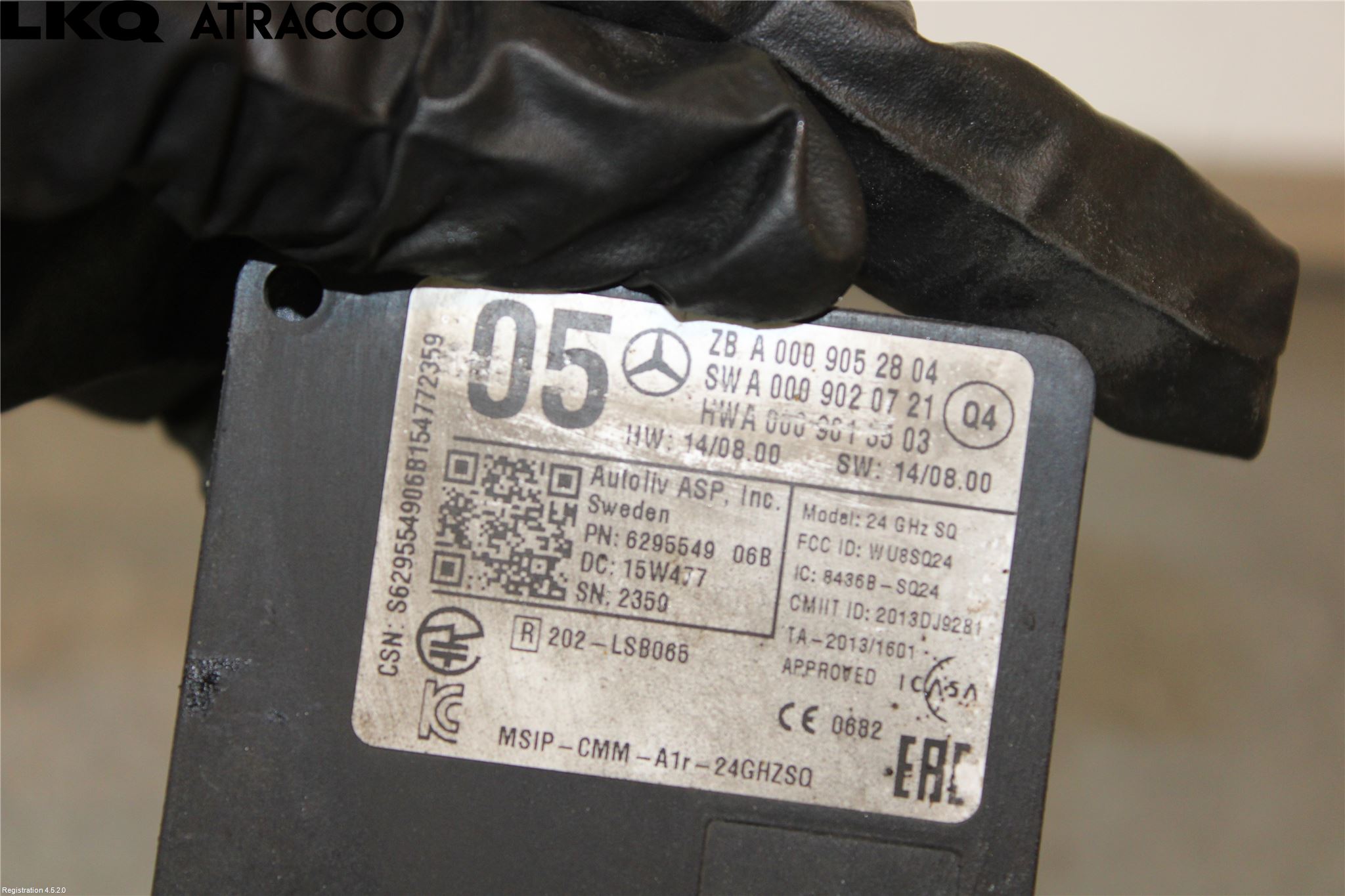 Mercedes-Benz MB E-KLASS (W212) 09-16 Sensor Fartsbegrensning