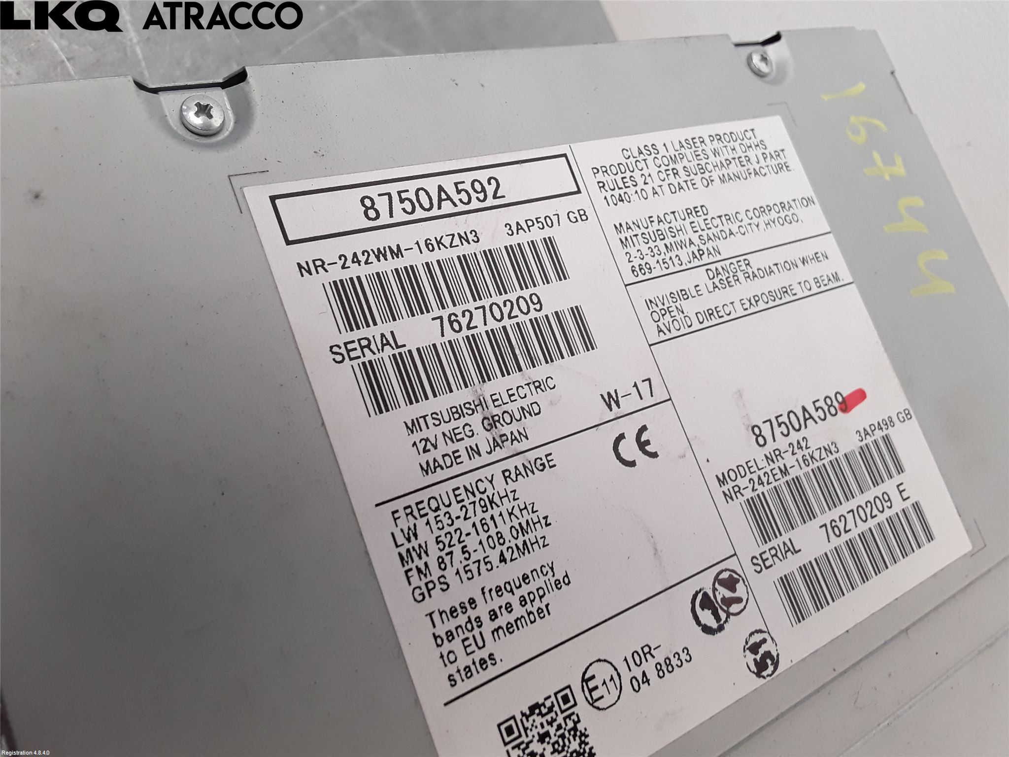 Mitsubishi OUTLANDER 13-21 Stereo Radio