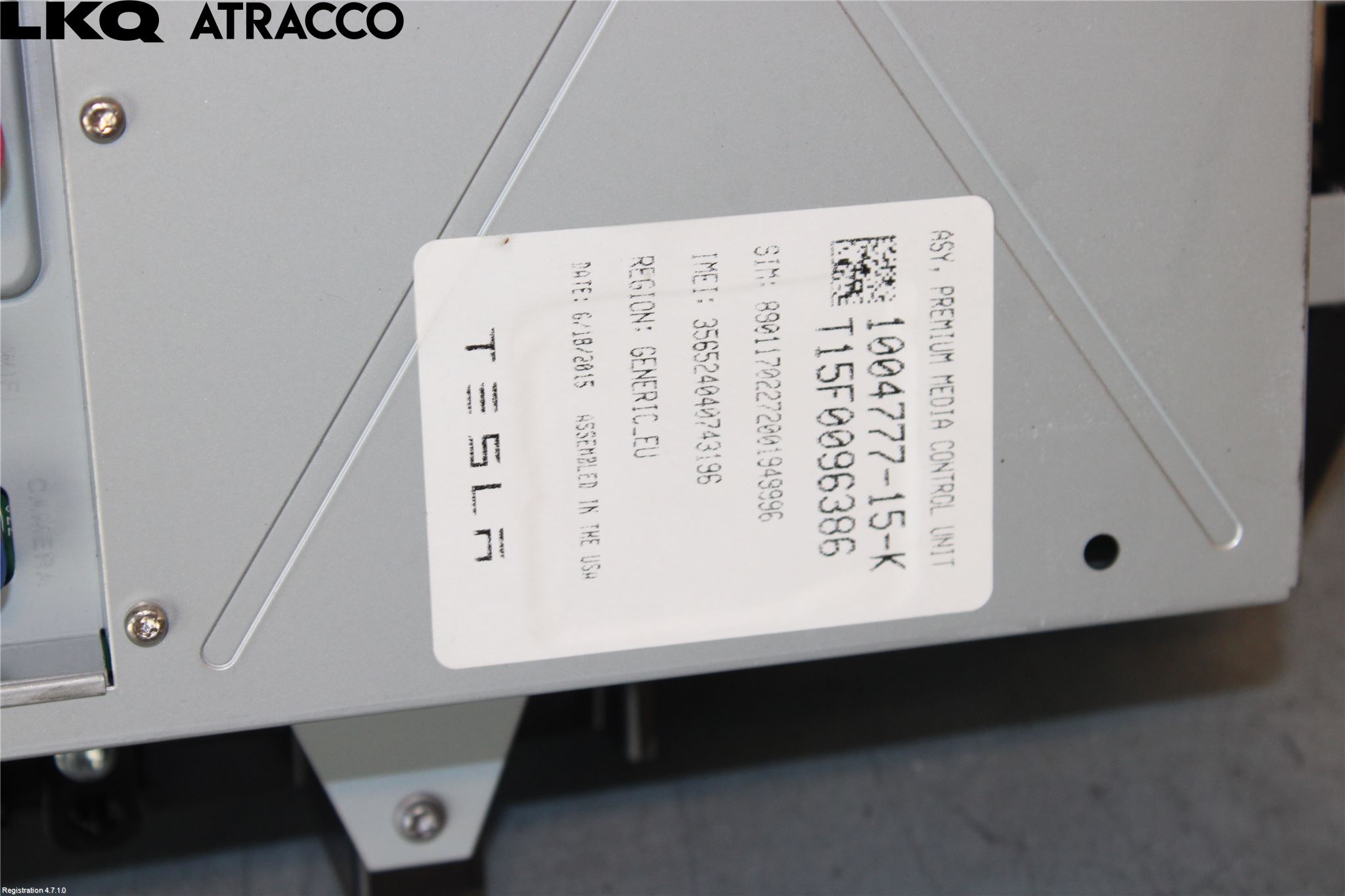 Tesla MODEL S 13- Multifunktionsdisplay