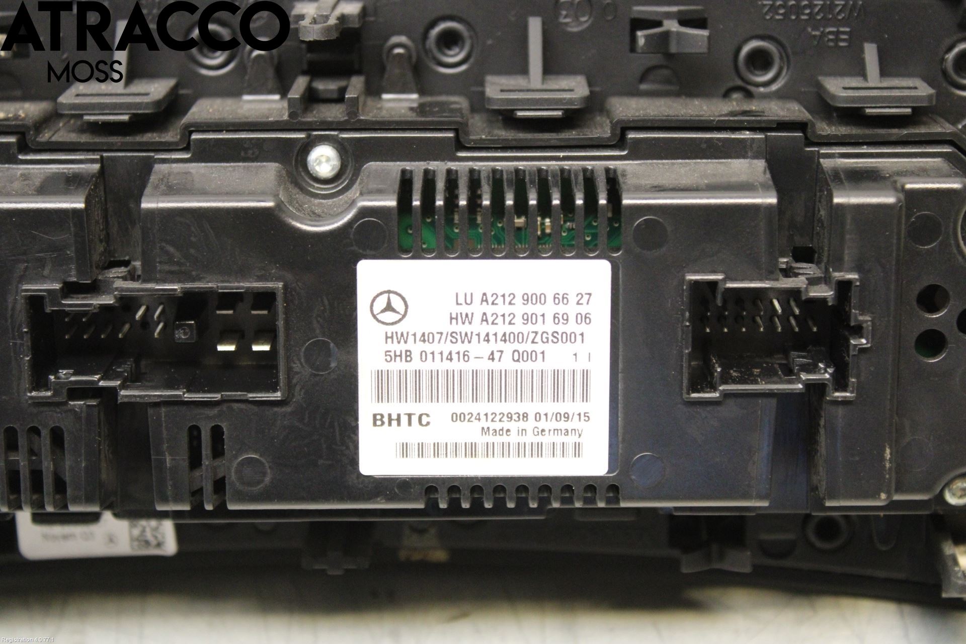 Mercedes-Benz MB E-KLASS (W212) 09-16 Varme Ac Betjening-Display
