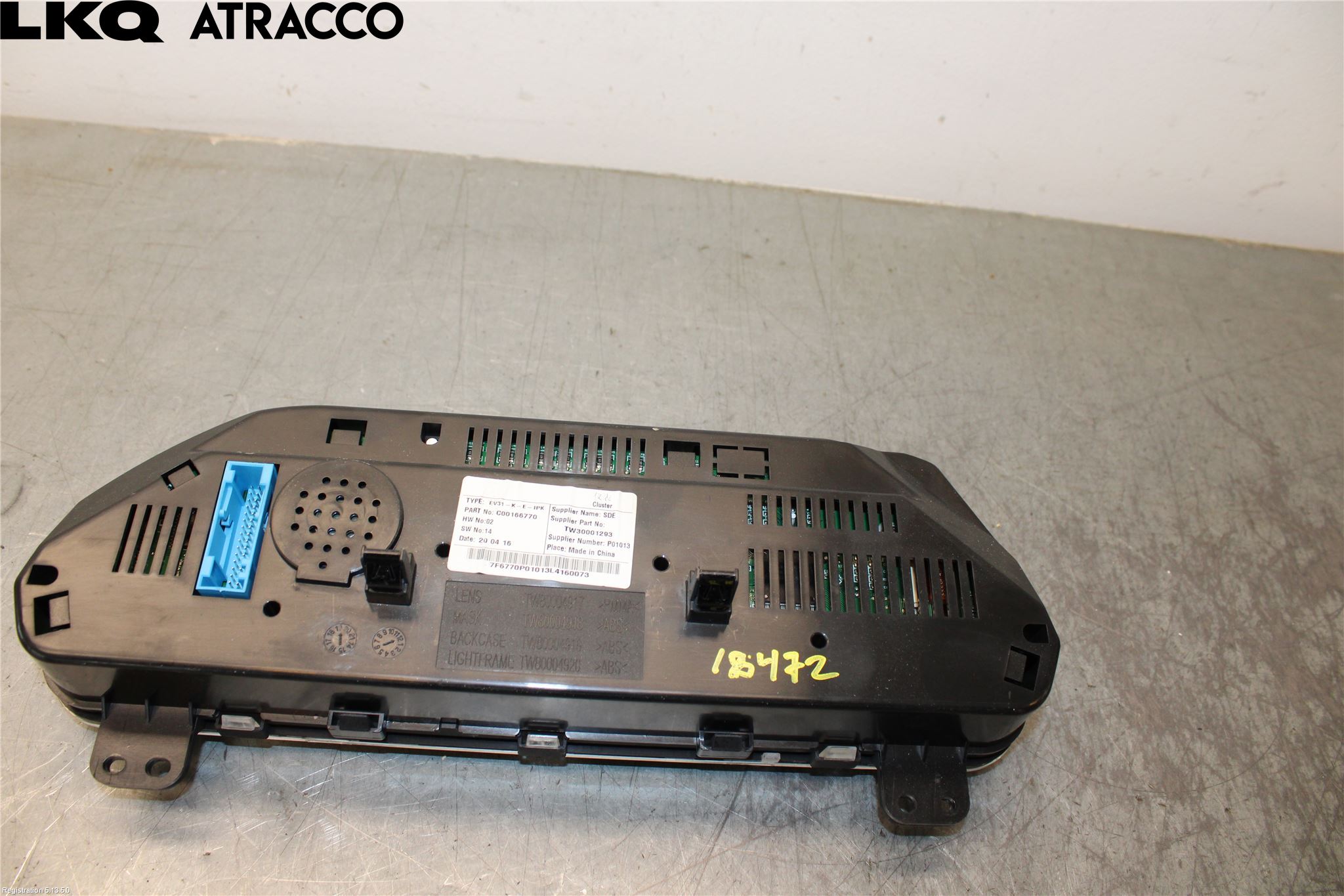 Maxus E-DELIVER3 EV30 20- Instr Speedometer