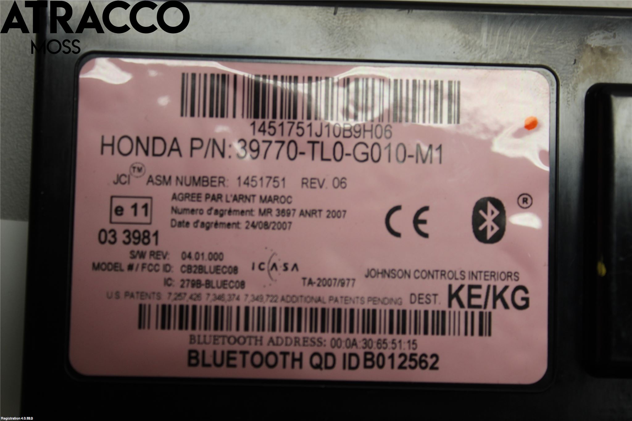 Honda ACCORD    08- Styreenhet Øvrig