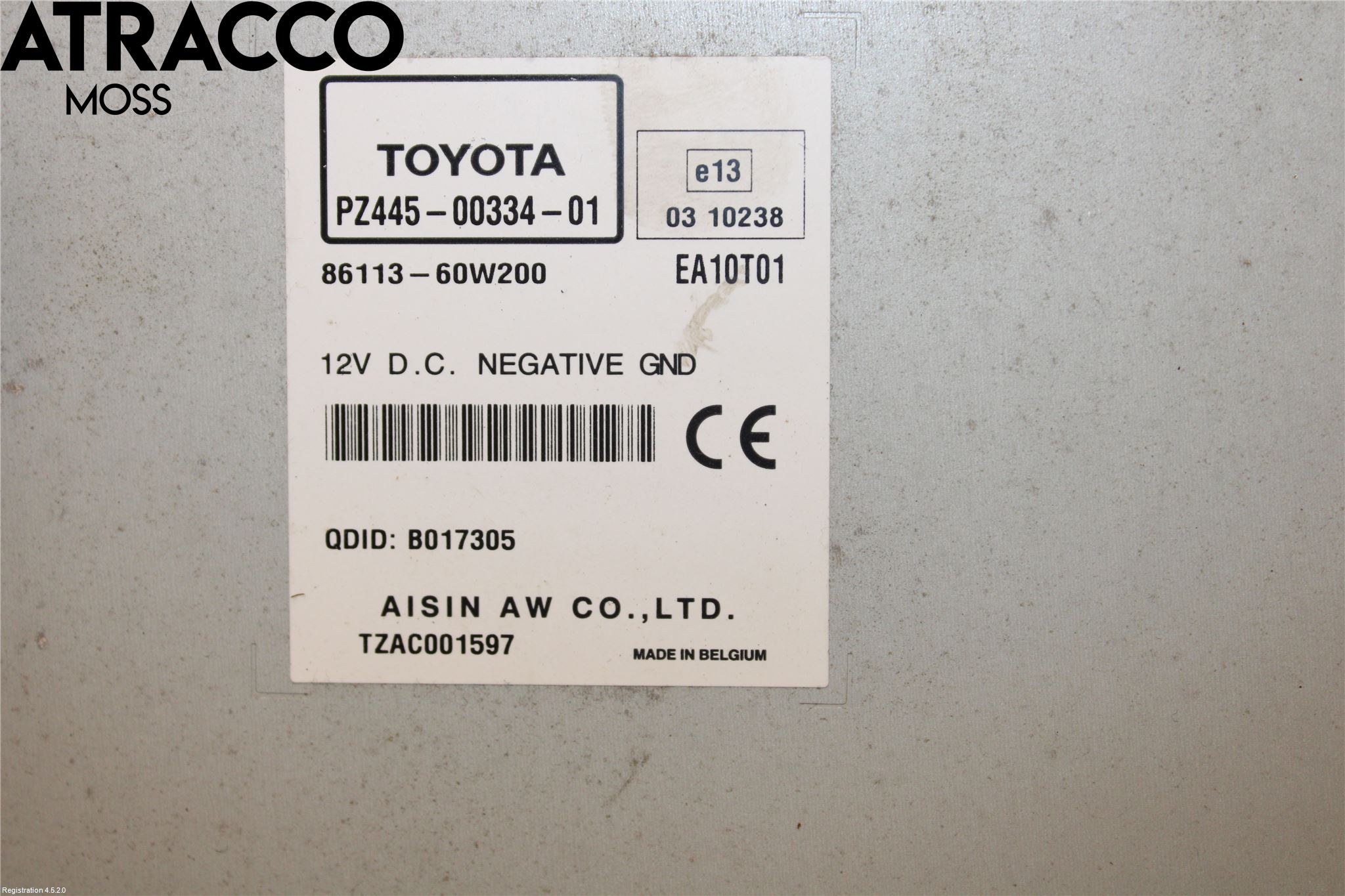 Toyota VERSO 09-18 Stereo Radio