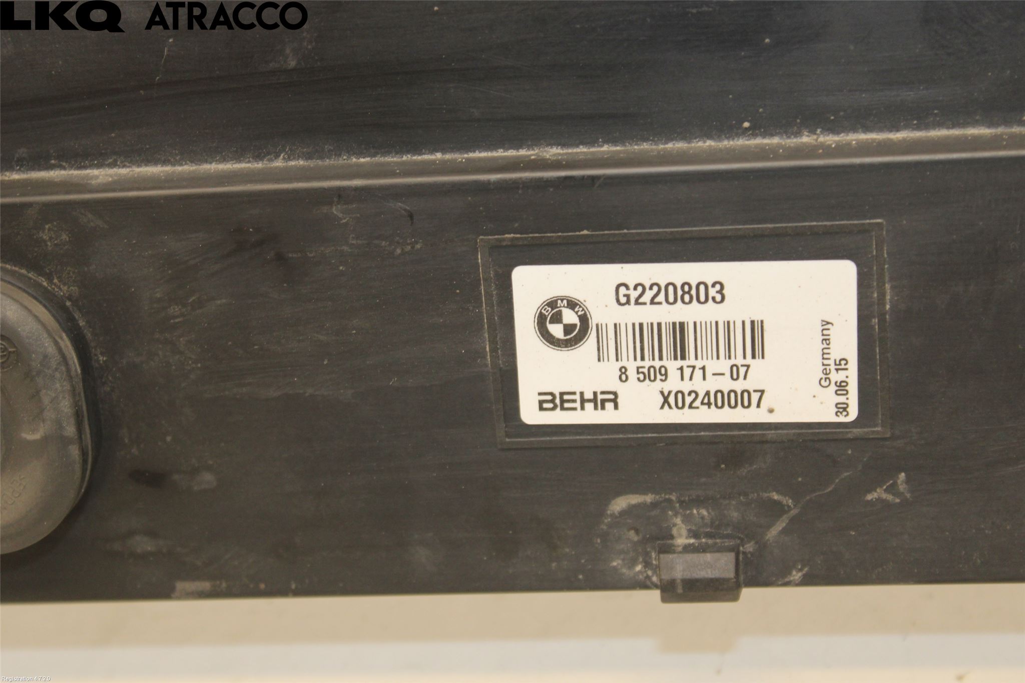 BMW 5 F10/F11/F18 09-17 Radiator Feste - Ramme - Bjelk