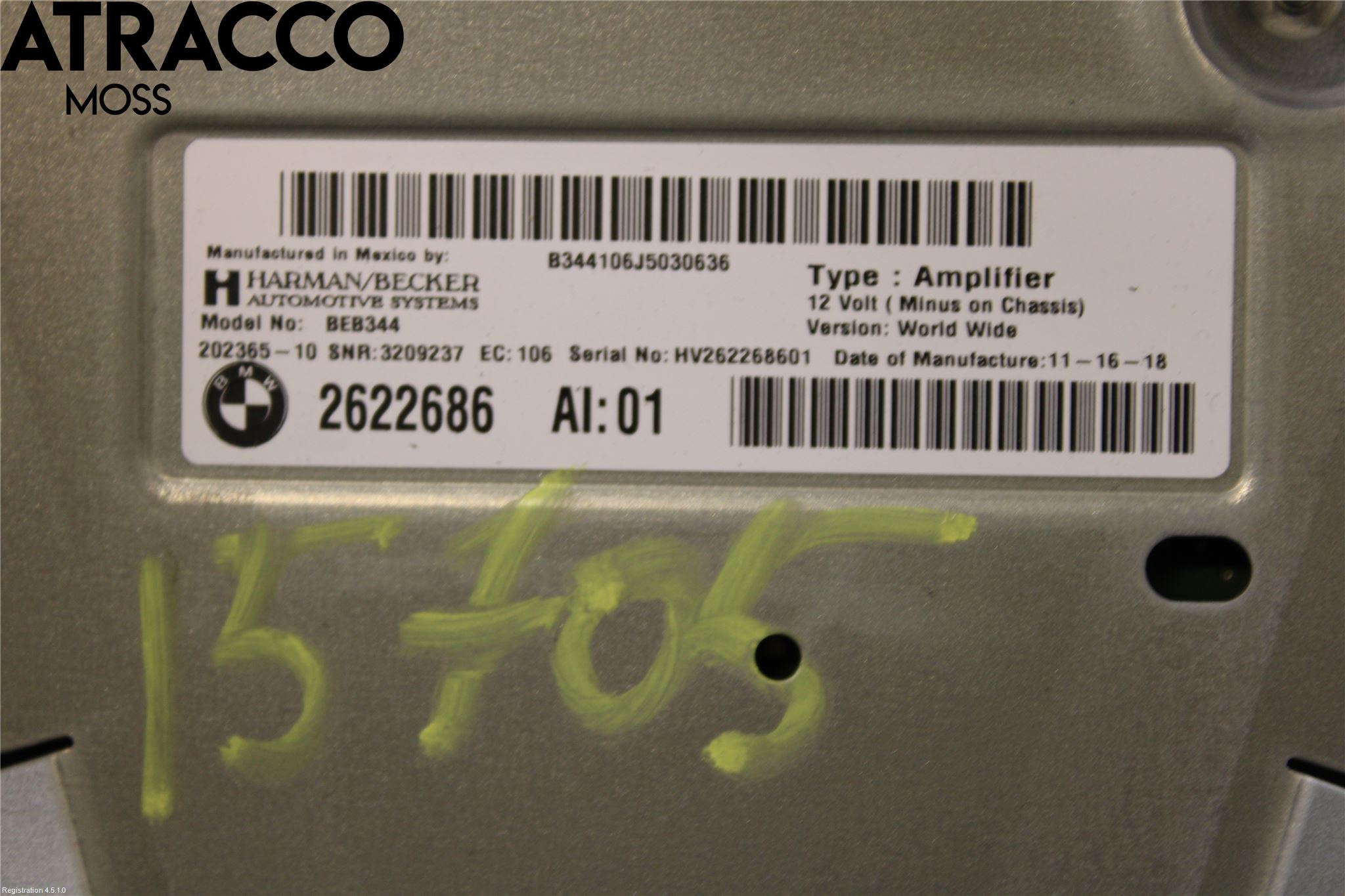 BMW X3 G01 18- Stereo Forsterker