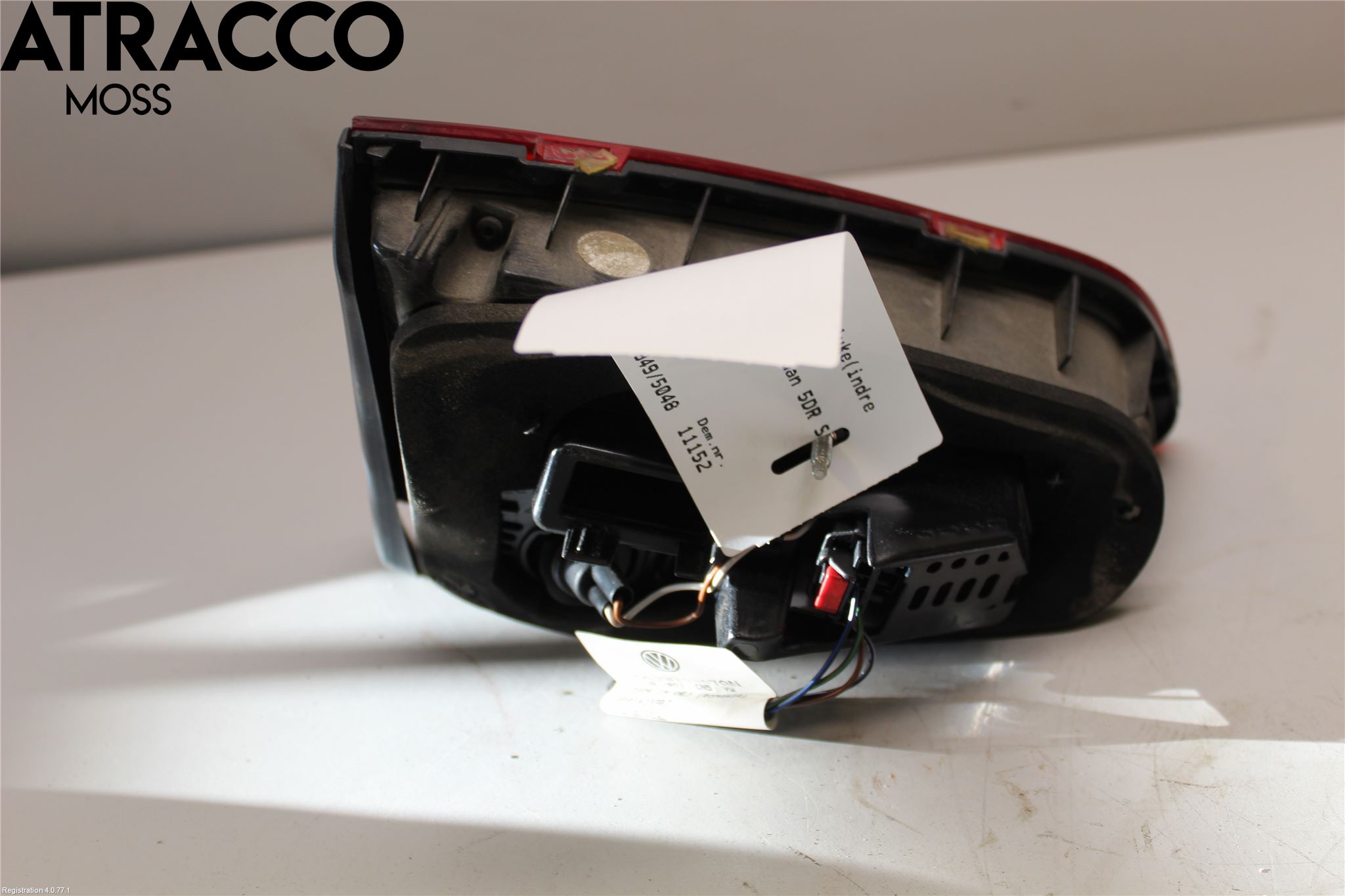 Volkswagen VW GOLF / E-GOLF VII 13-20 Baklykt Høyre  På Luke(Indre)