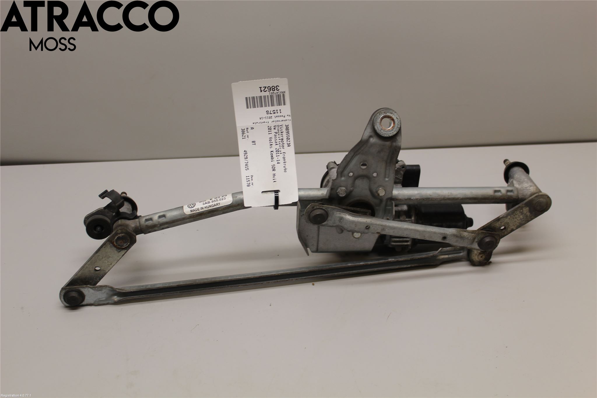 Volkswagen VW PASSAT 11-14 Viskermotor Frontrute