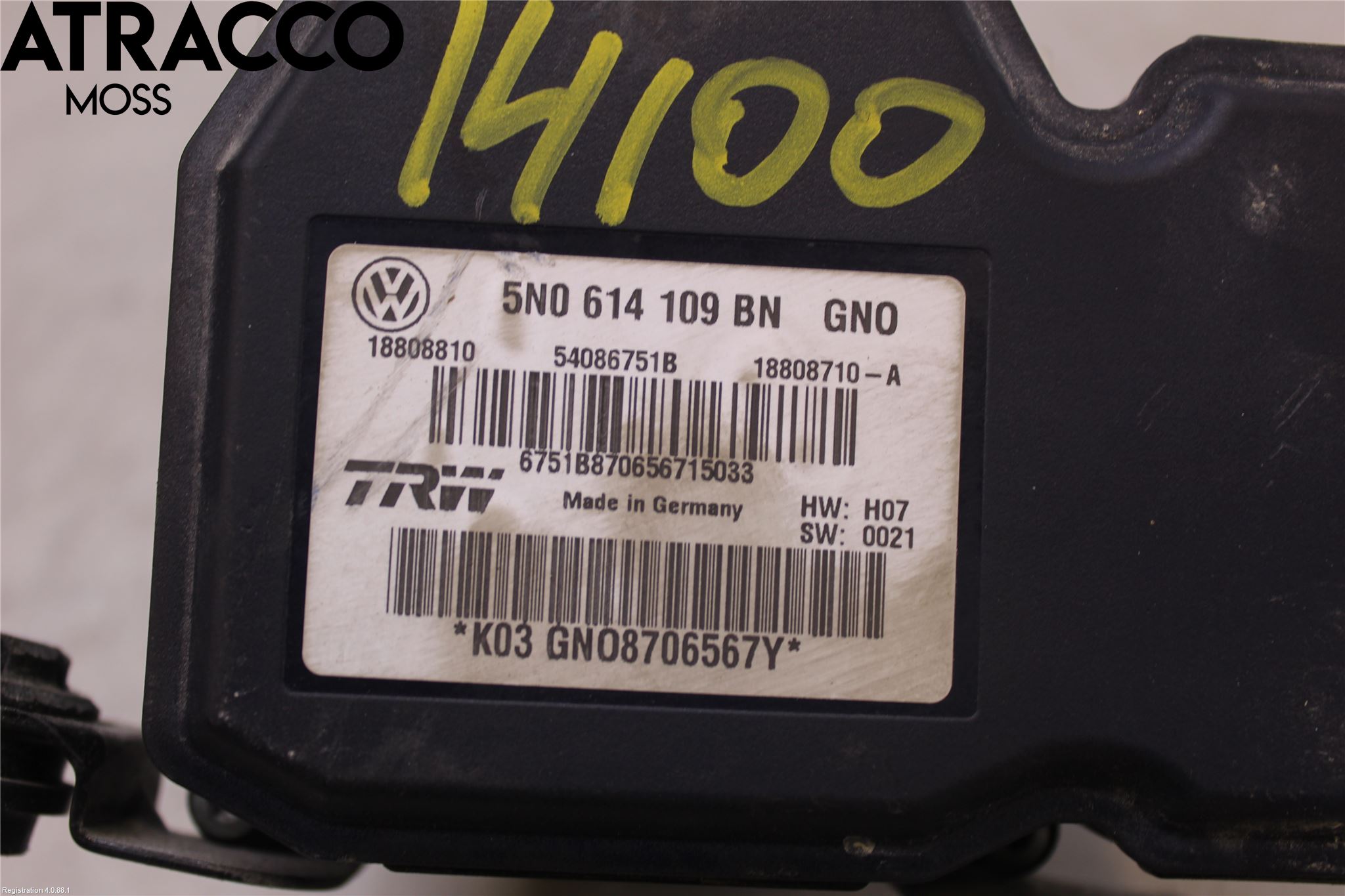 Volkswagen VW TIGUAN 07-16 Abs Hydraulikkaggregat