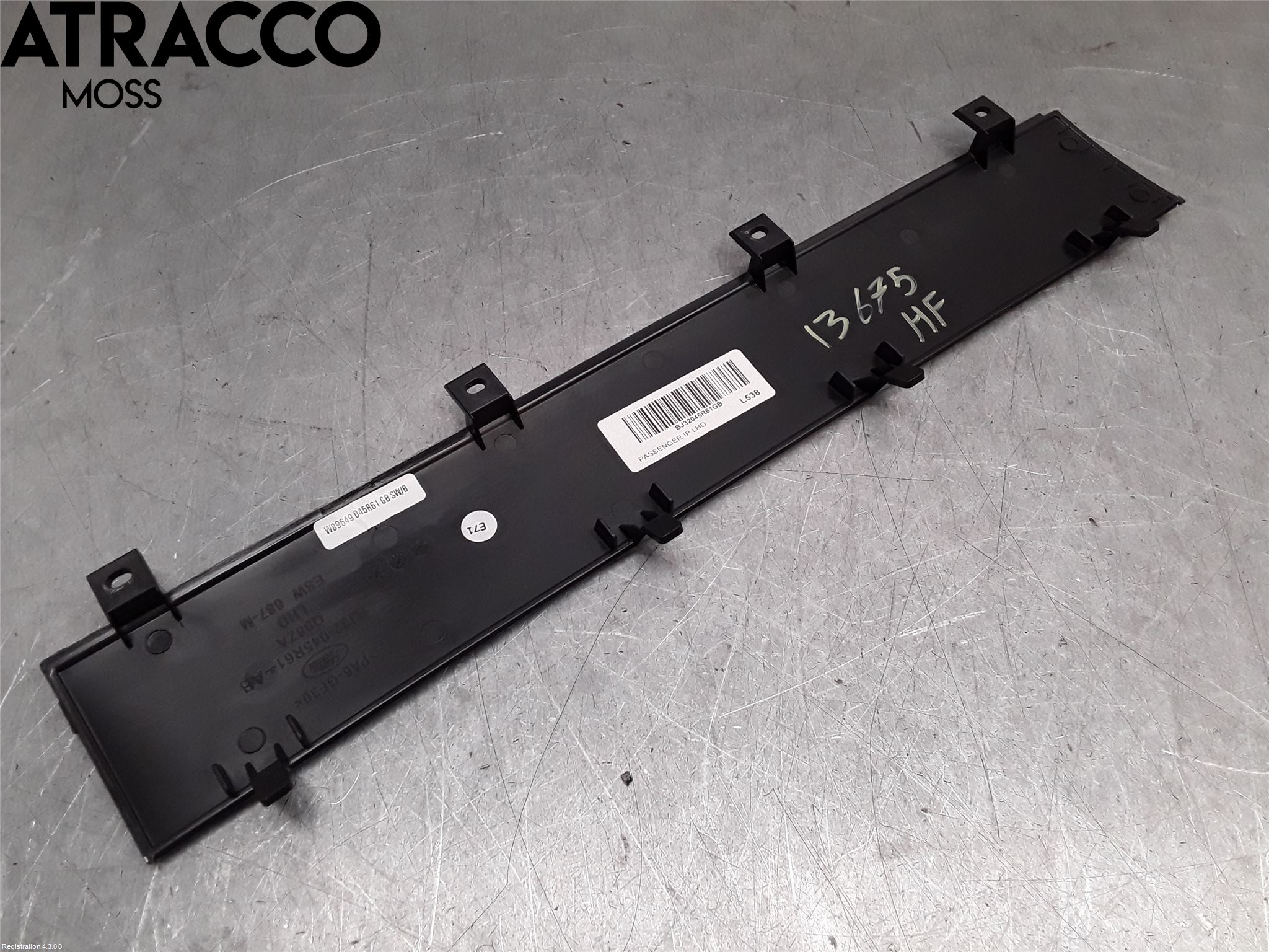 Landrover LAND ROVER RANGE ROVER EVOQUE (L538) 11-18 Frontrute Dekorlist