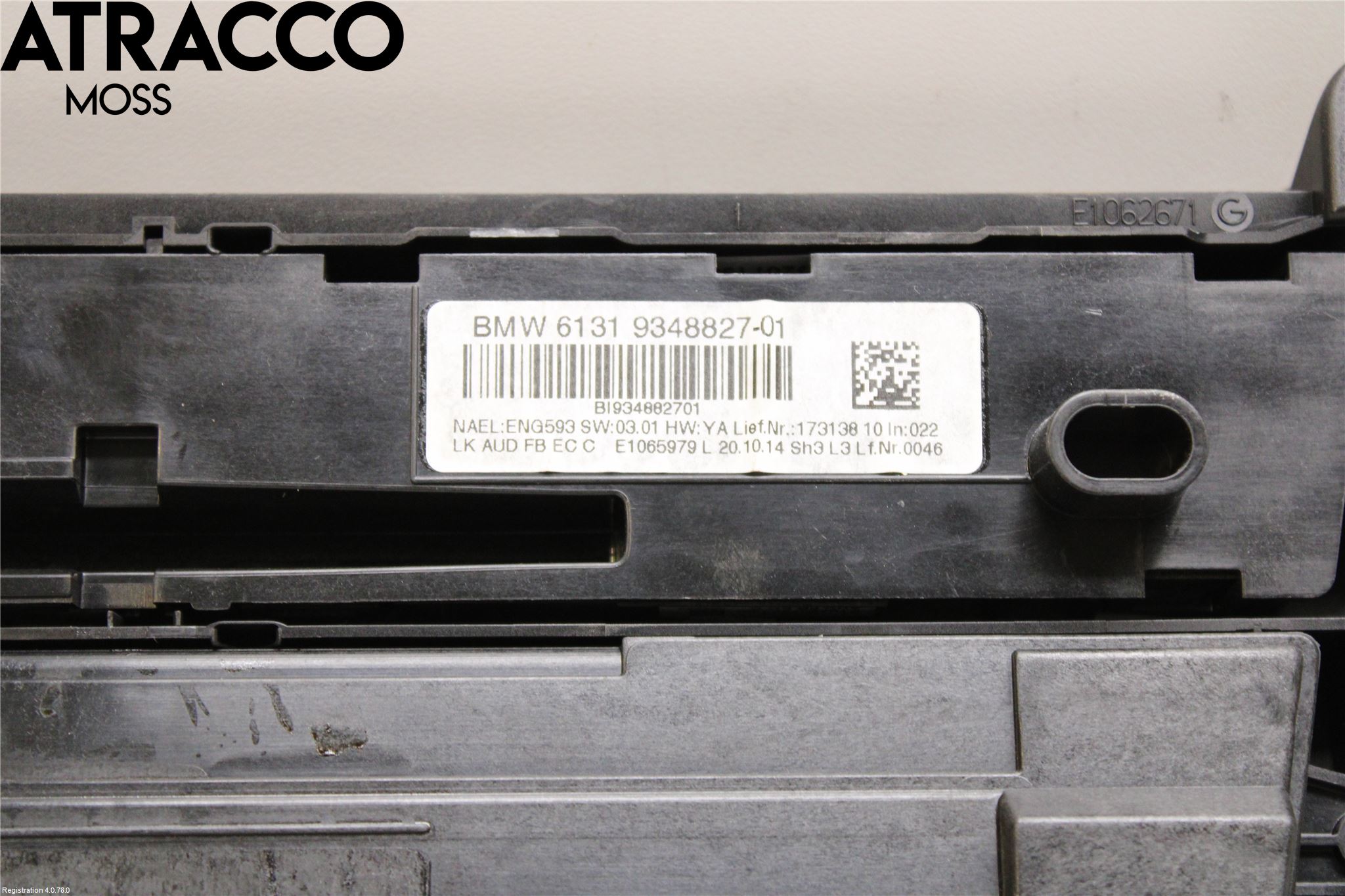 BMW 3 F30/F31/F80 12-19 Varme Ac Betjening-Display