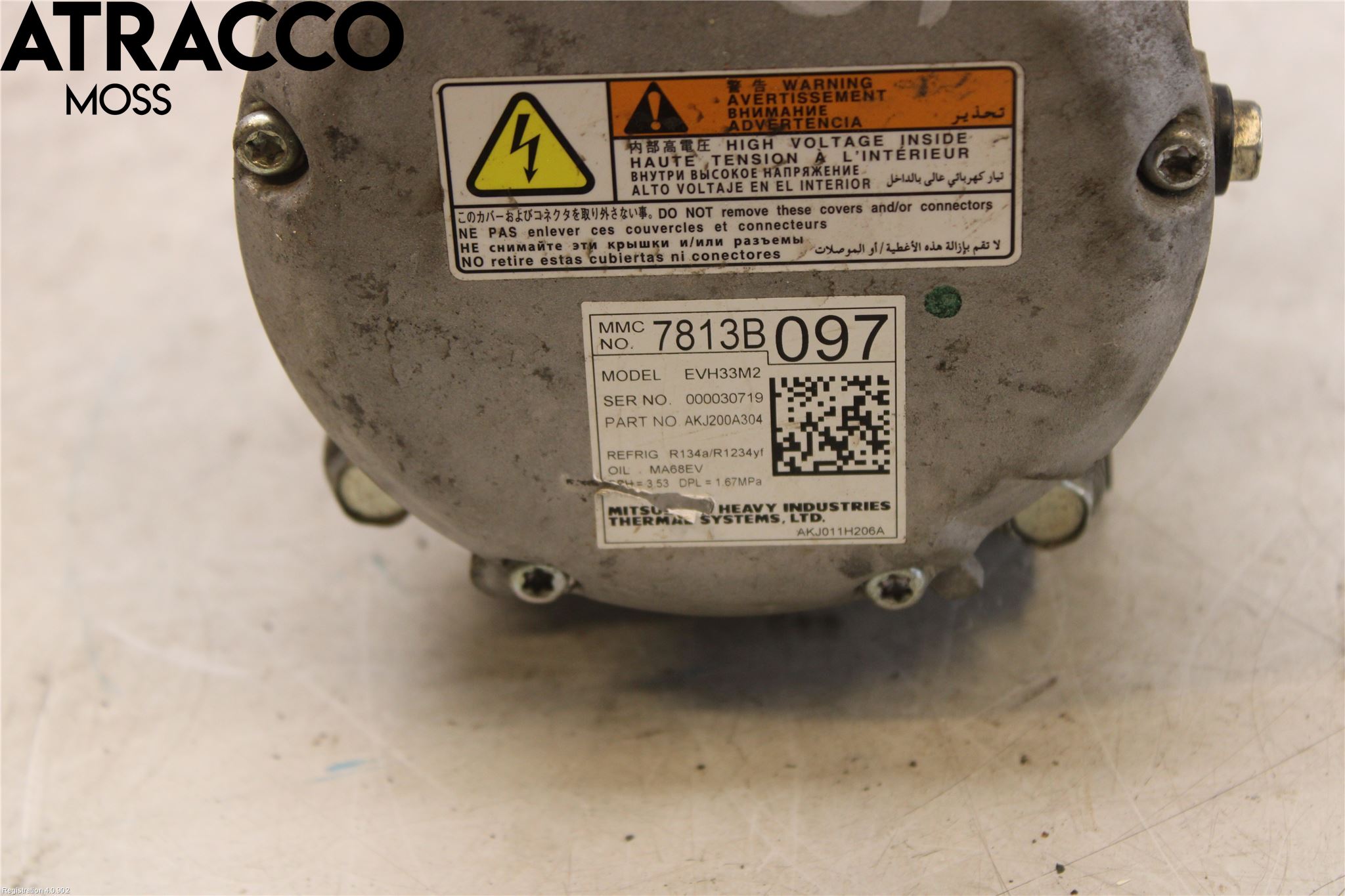 Mitsubishi OUTLANDER 13-21 Varme Ac Kompressor