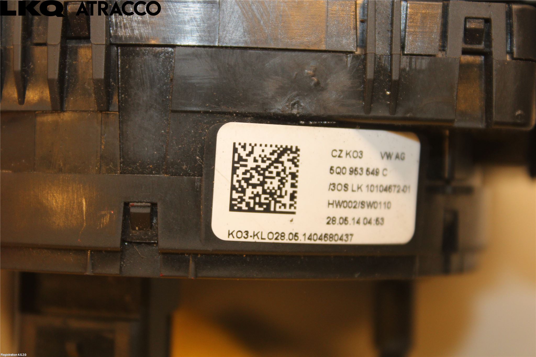 Volkswagen VW GOLF / E-GOLF VII 13-20 Bryter Ratt Kombi H Og V