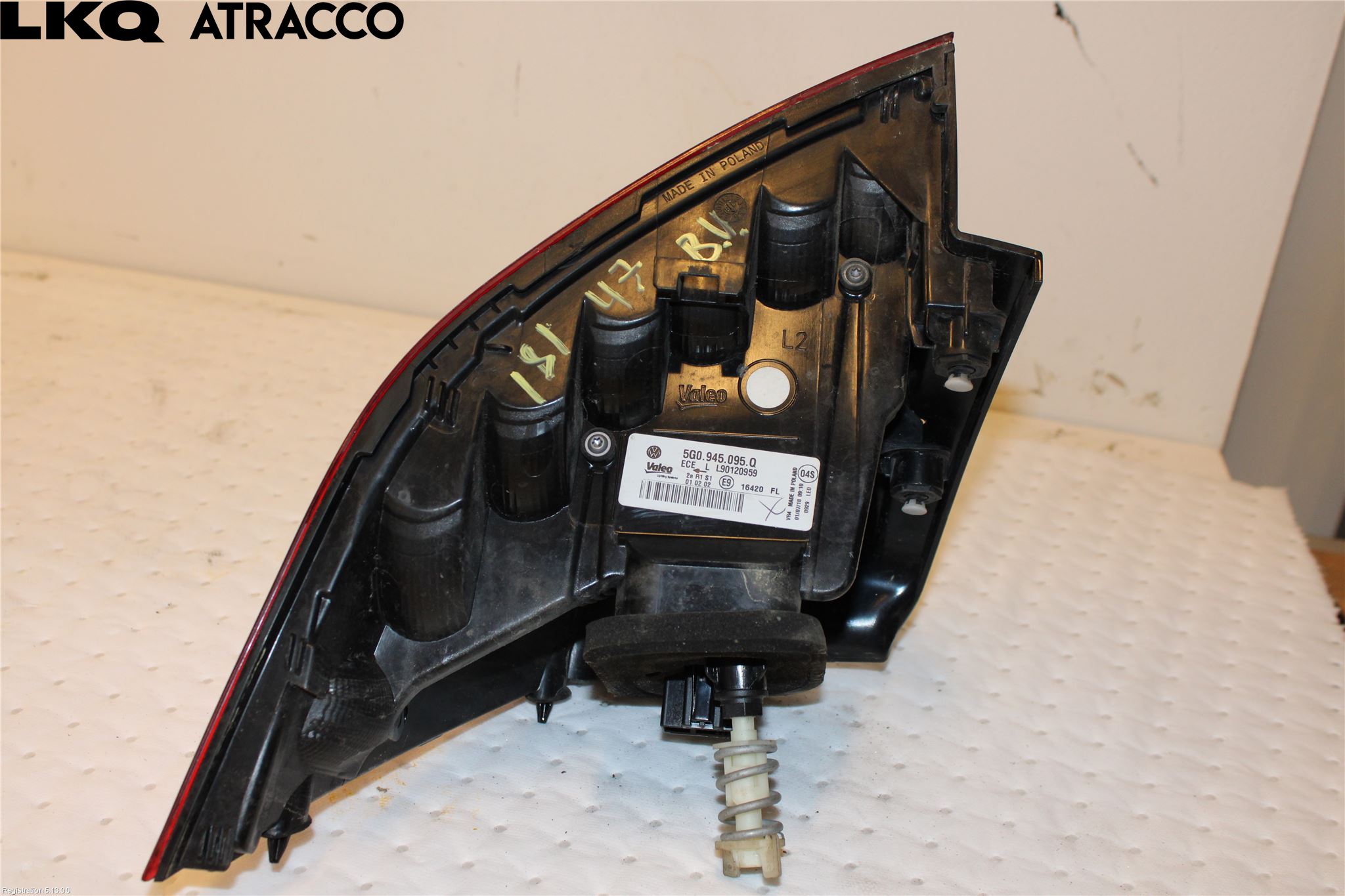 Volkswagen VW GOLF / E-GOLF VII 13-20 Baklykt Venstre