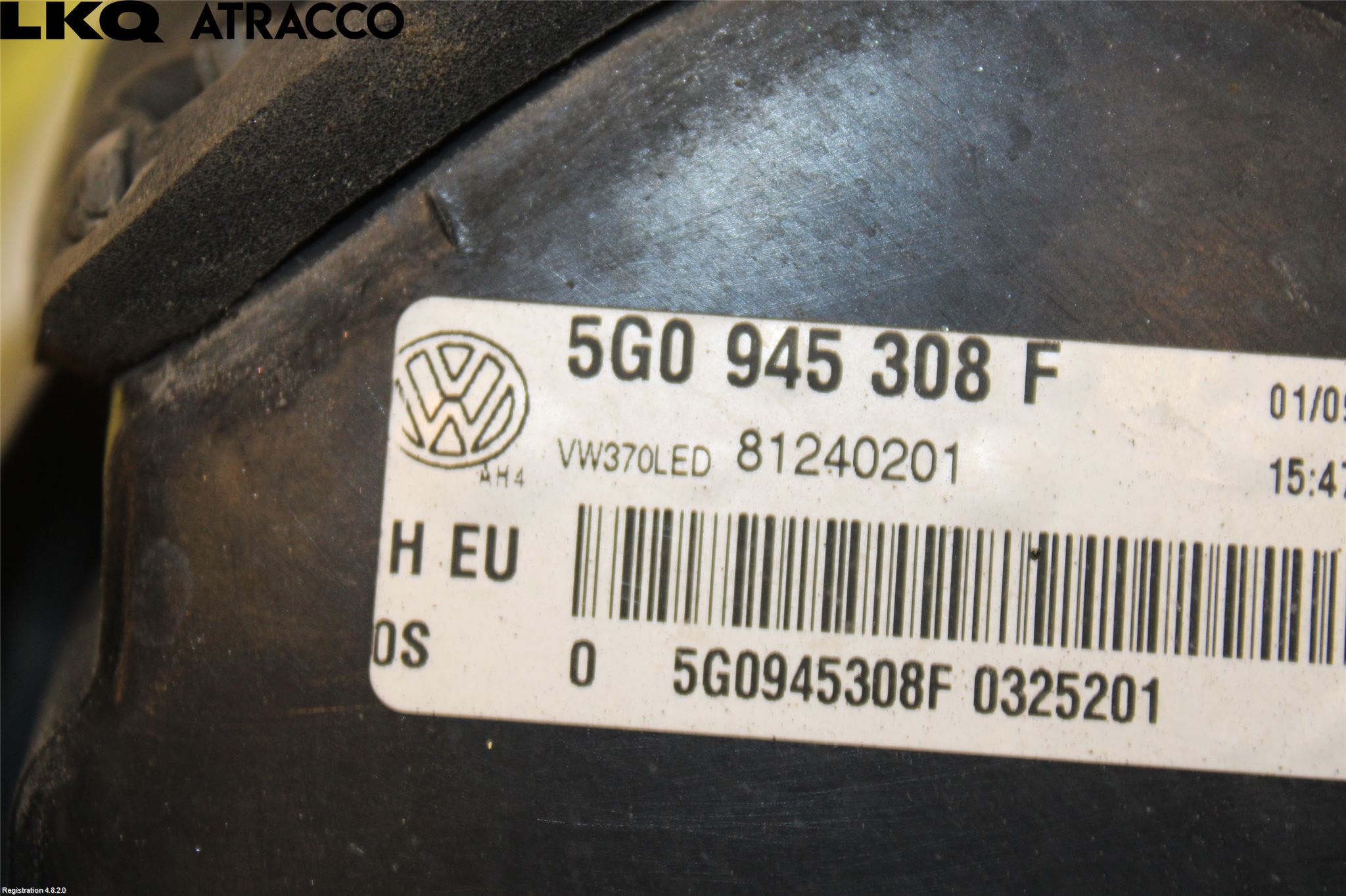Volkswagen VW GOLF / E-GOLF VII 13-20 Baklykt Høyre  På Luke(Indre)