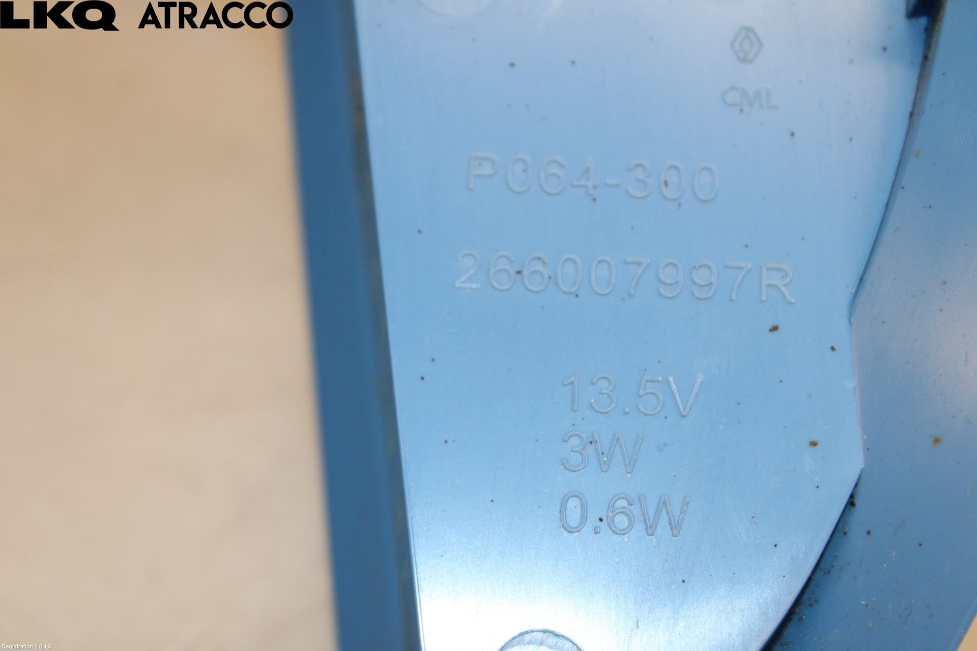 Renault ZOE/E-TECH 13- Parklykt Foran Høyre