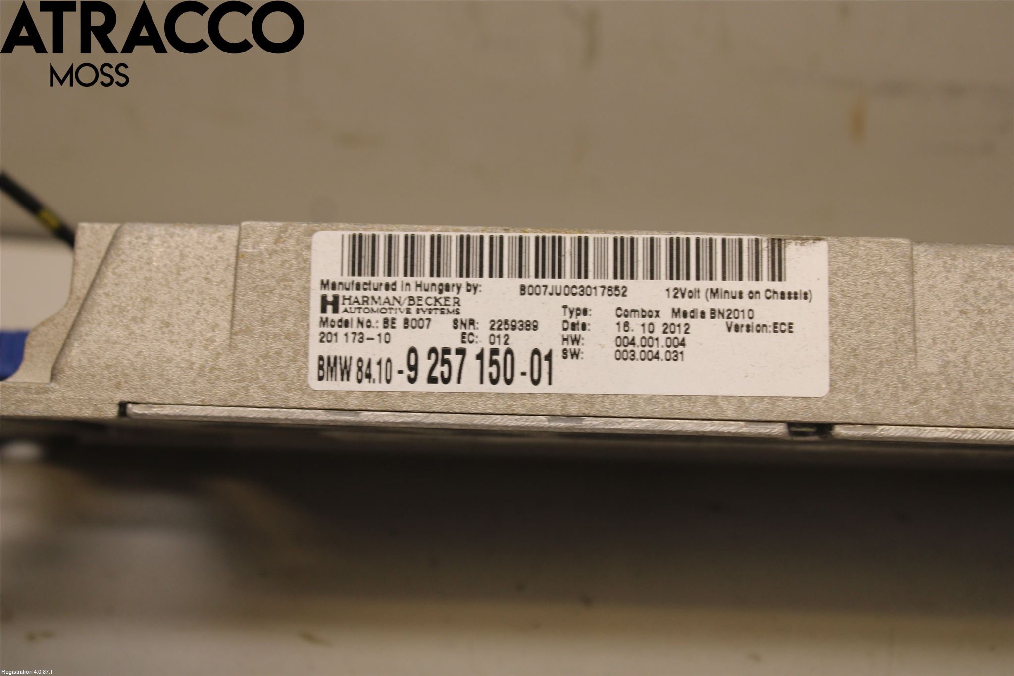 BMW X3 F25 10-17 Stereo Forsterker