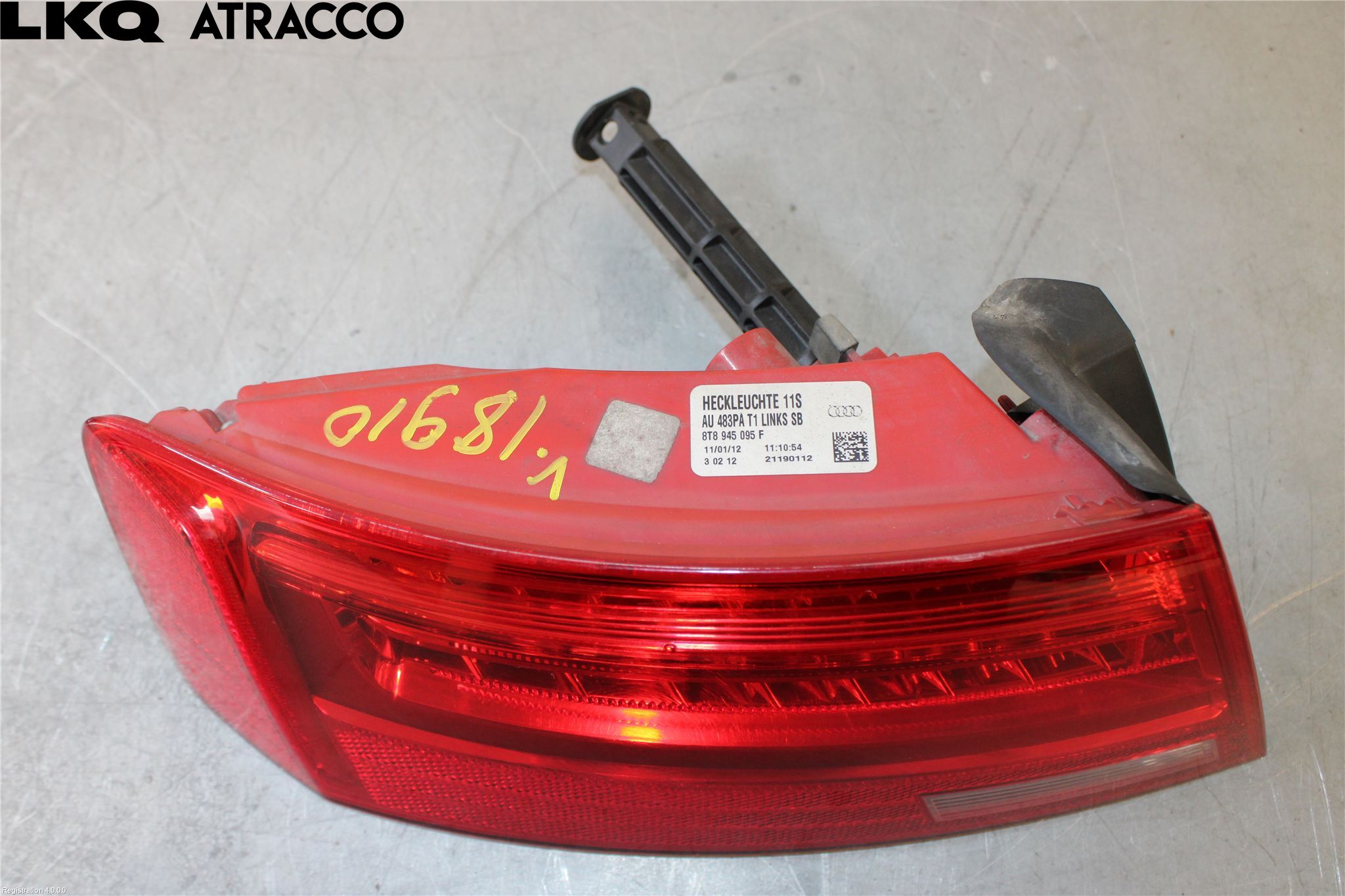 Audi A5 07-16 Baklykt Venstre