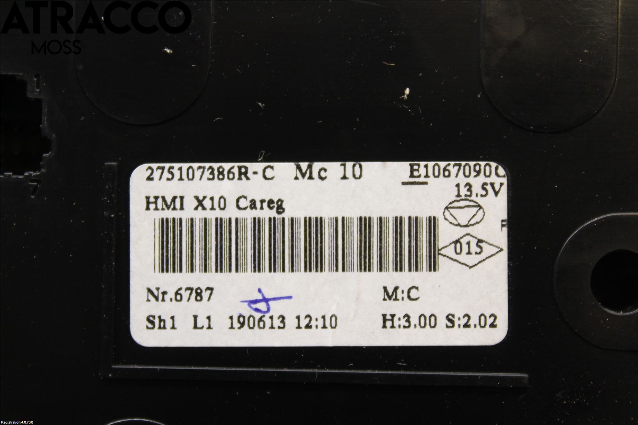 Renault ZOE/E-TECH 13- Varme Ac Betjening-Display