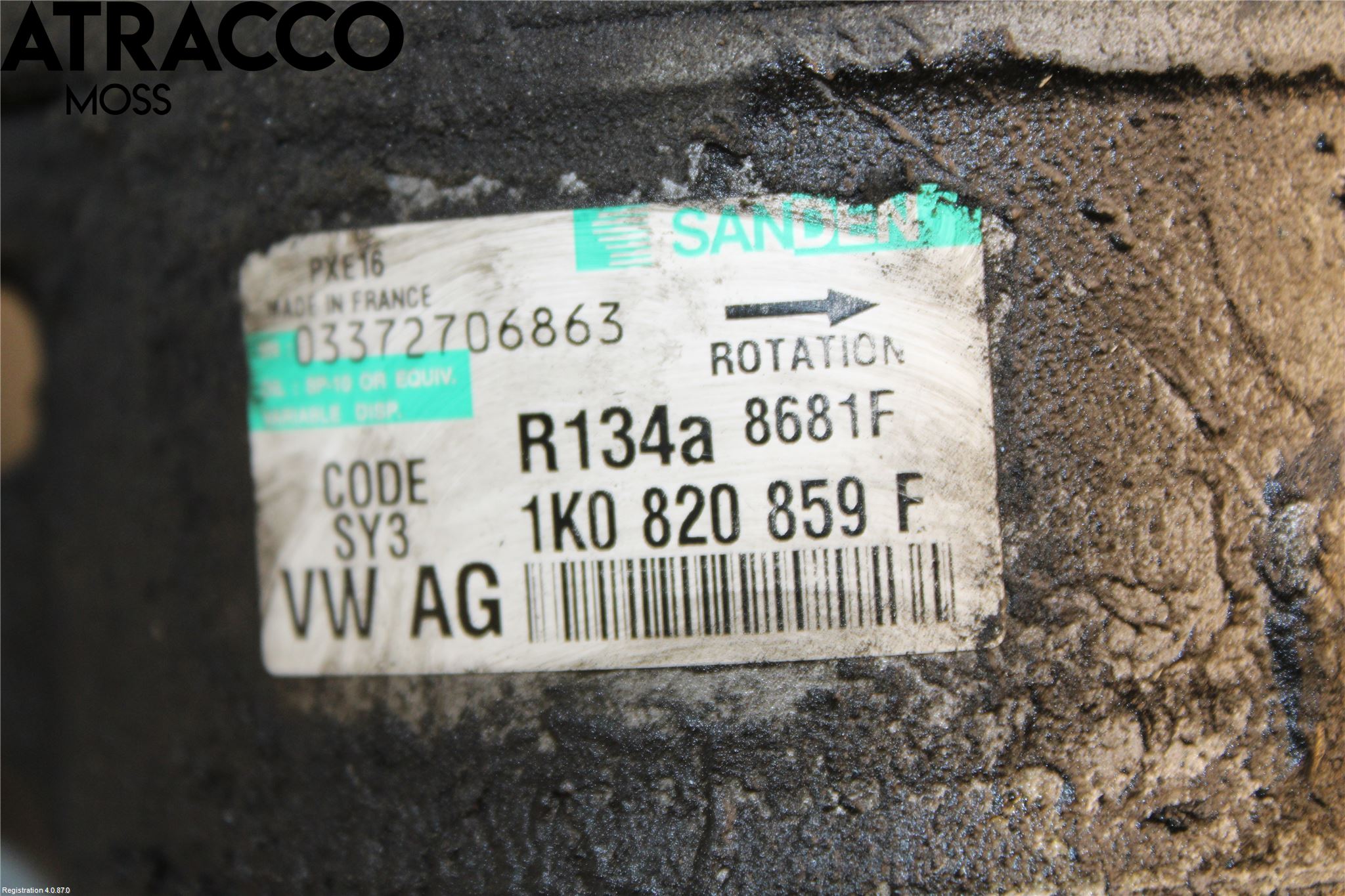 Volkswagen VW TOURAN 03-10 Varme Ac Kompressor