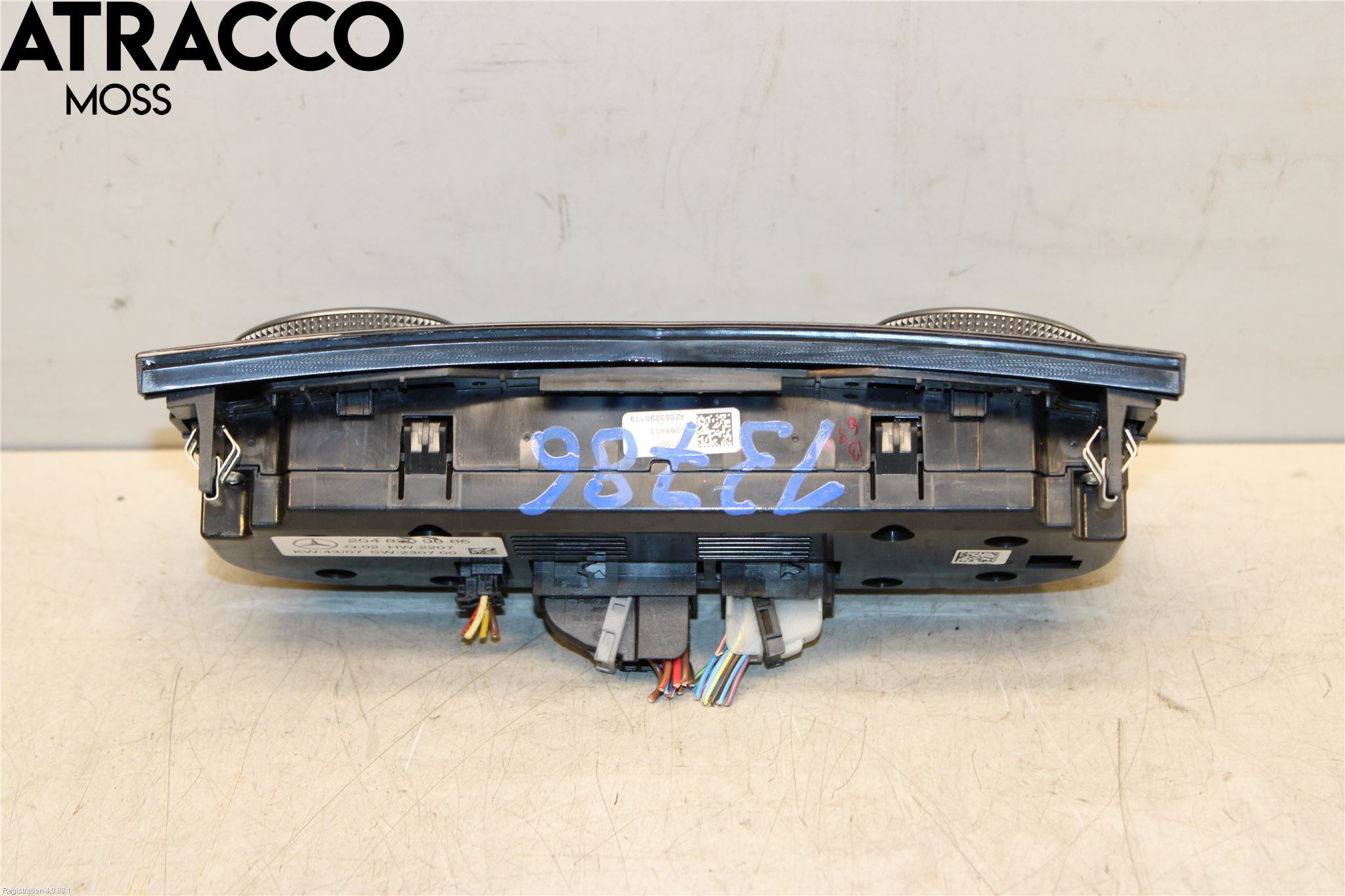 Mercedes-Benz MB C-KLASS (W204) 07-15 Varme Ac Betjening-Display