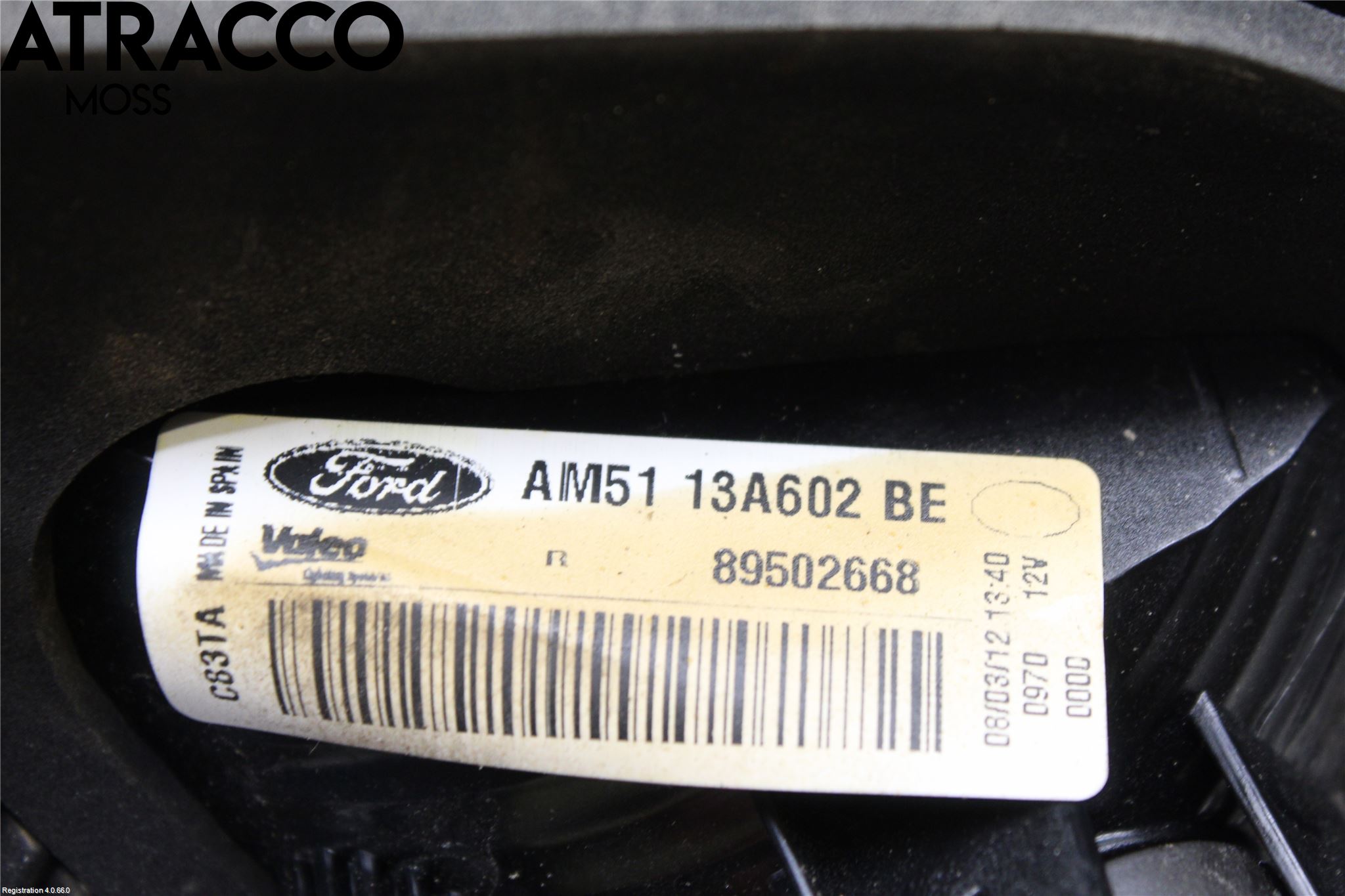 Ford C-MAX II  11-14 Baklykt Høyre  På Luke(Indre)