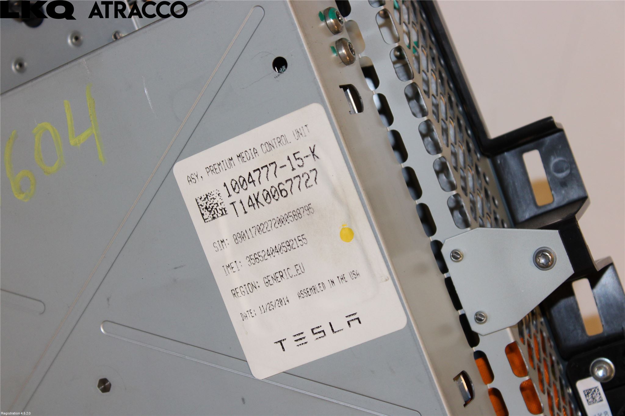 Tesla MODEL S 13- Multifunktionsdisplay