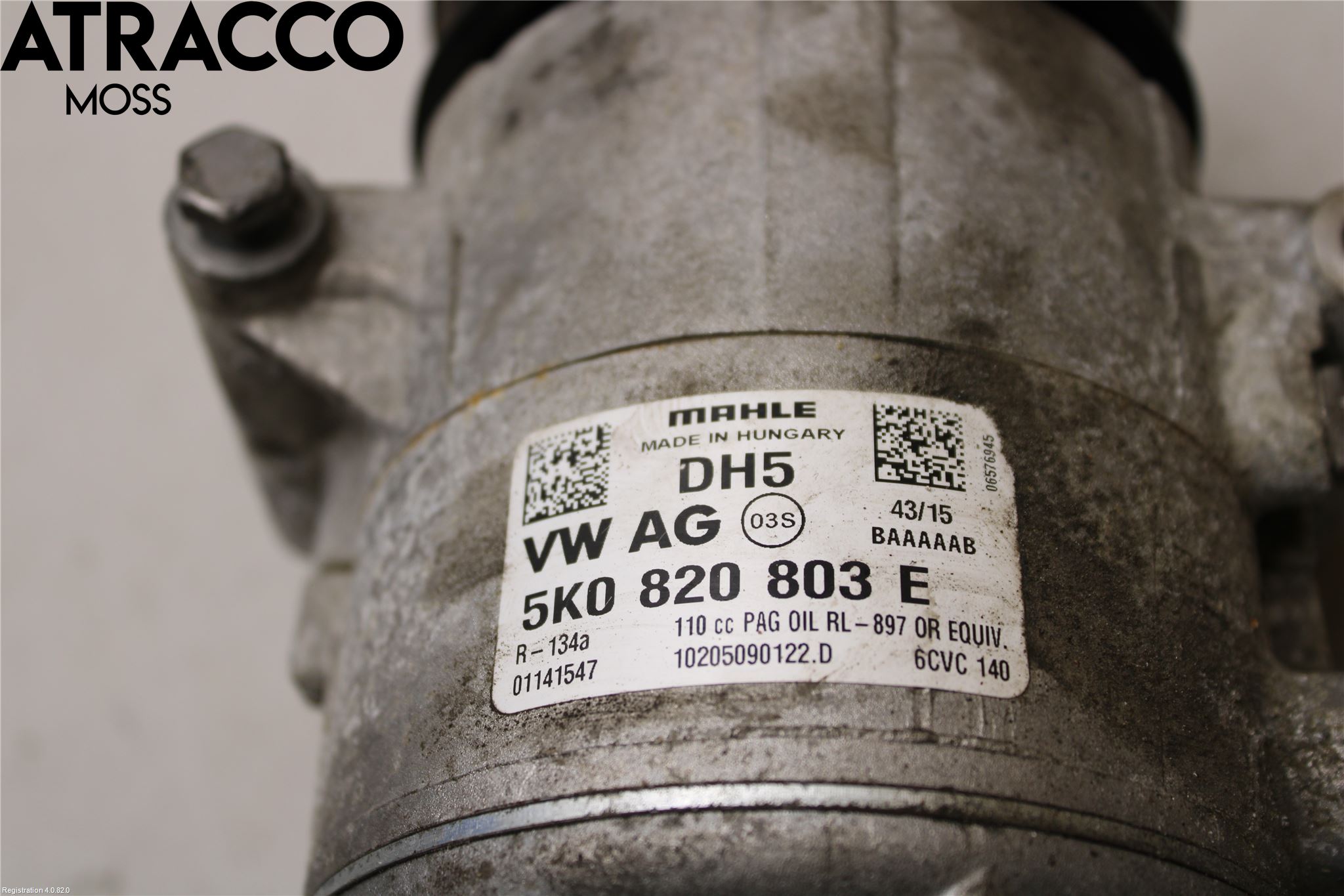 Volkswagen VW TIGUAN 07-16 Varme Ac Kompressor