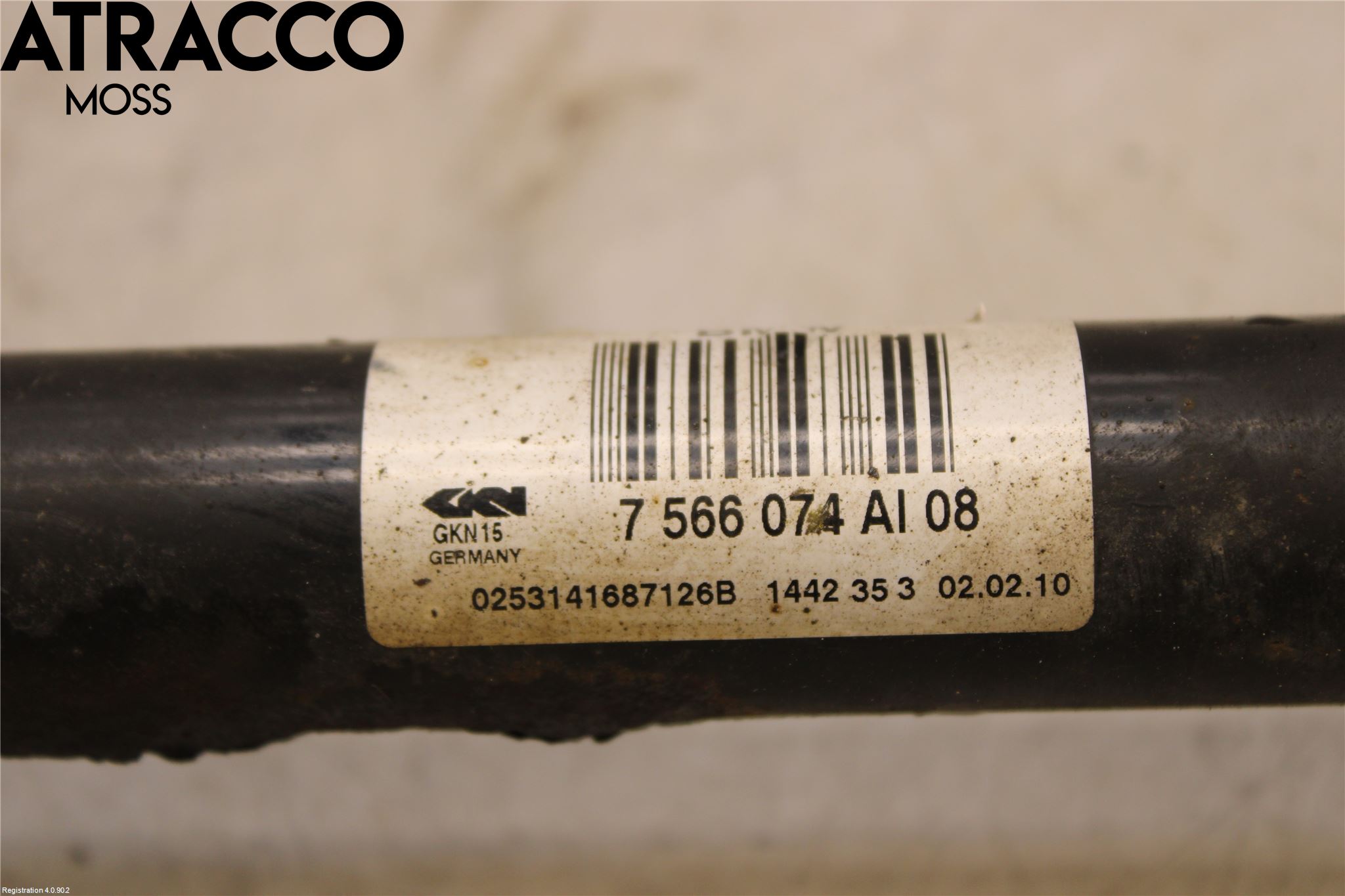 BMW 7 F01/02/03/04 09-15 Drivaksel Bak Kompl Høyre