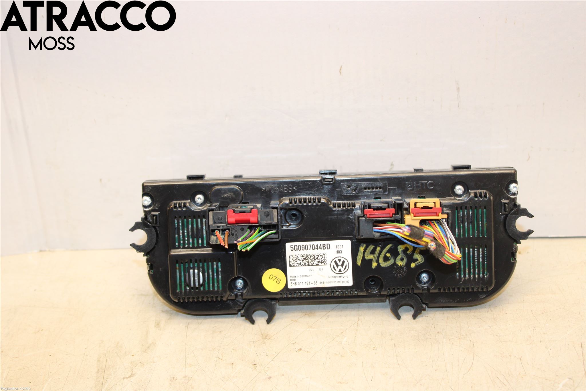 Volkswagen VW GOLF / E-GOLF VII 13-20 Varme Ac Betjening-Display