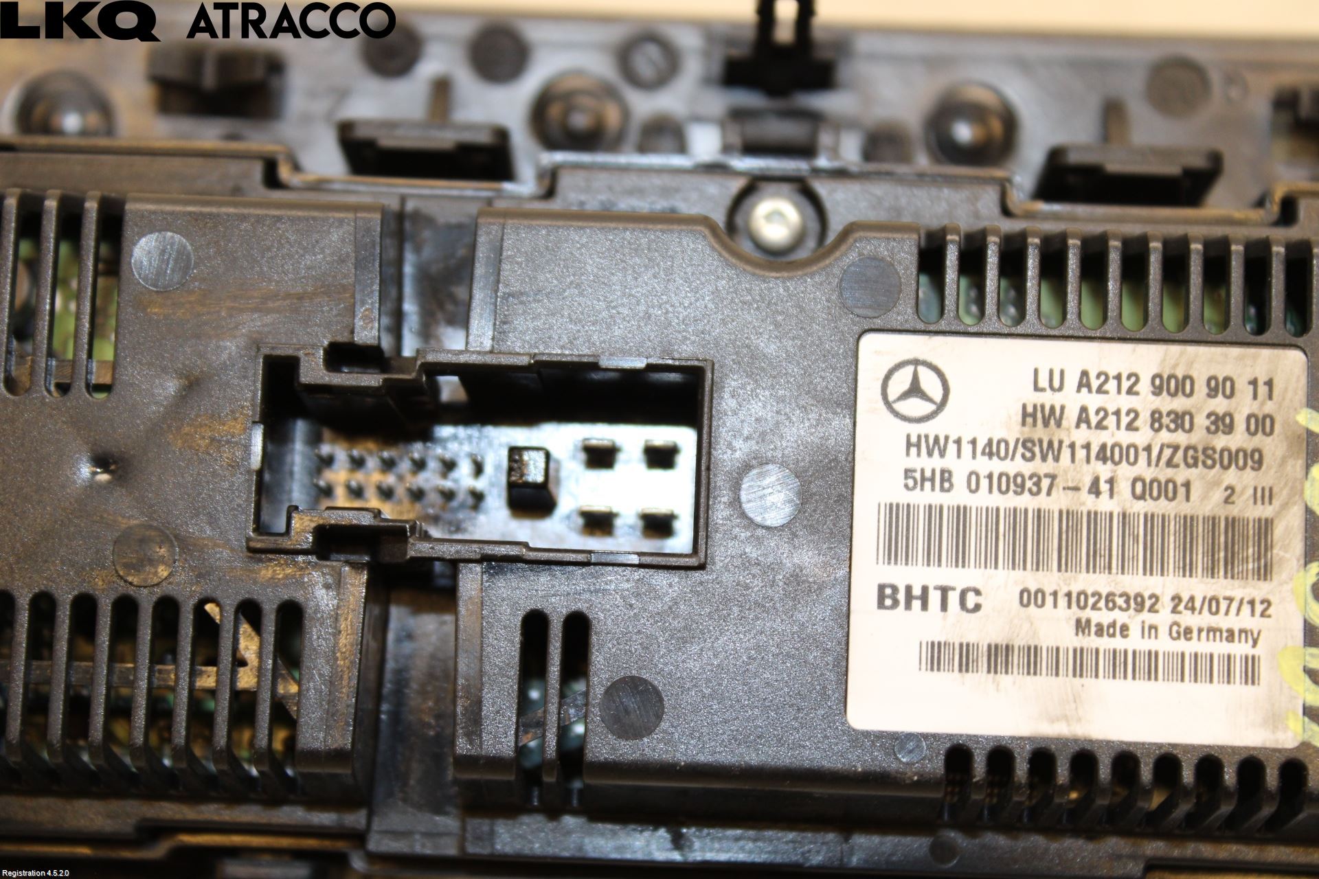 Mercedes-Benz MB E-KLASS (W212) 09-16 Varme Ac Betjening-Display