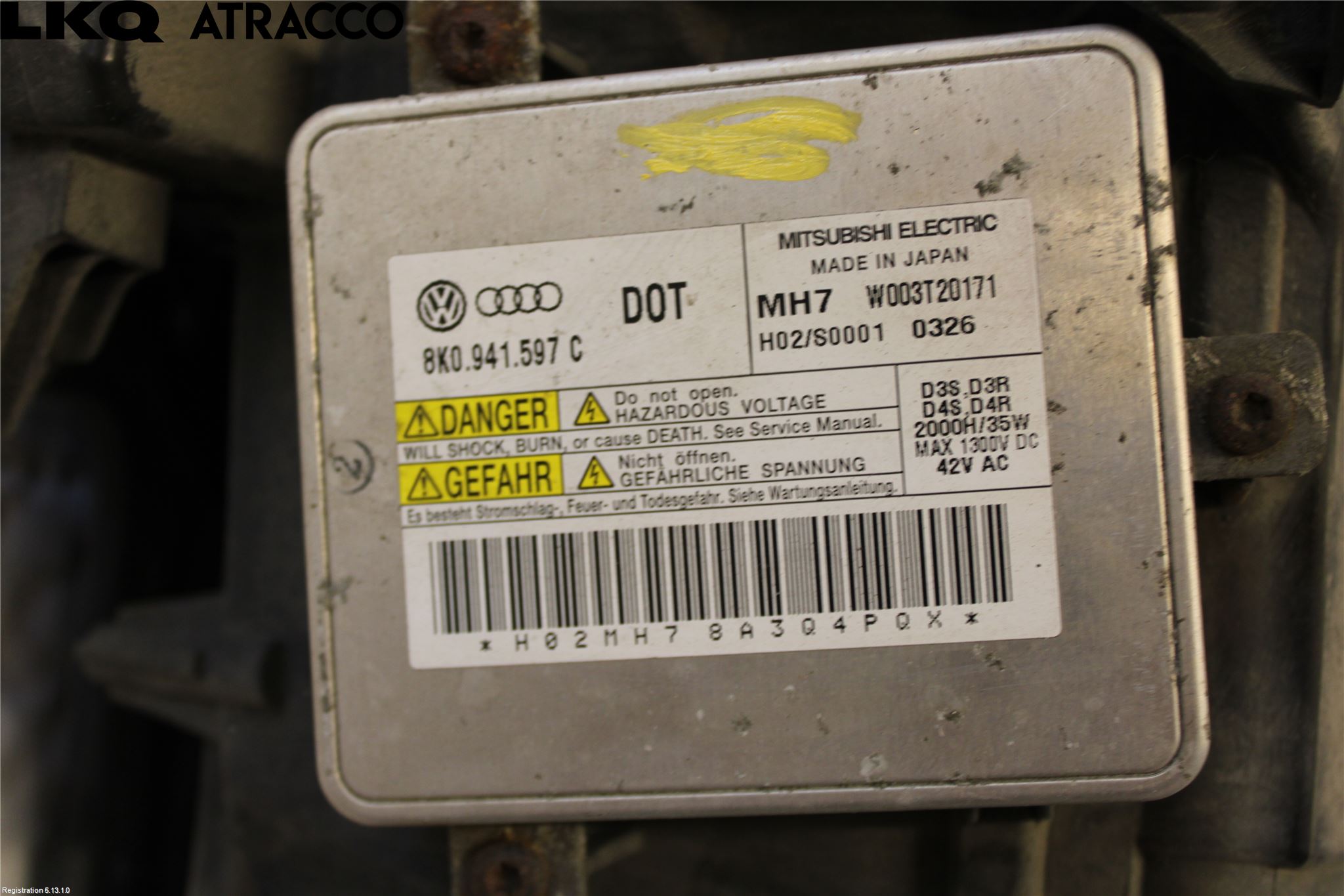 Audi A4/S4 08-11 Frontlykt Høyre