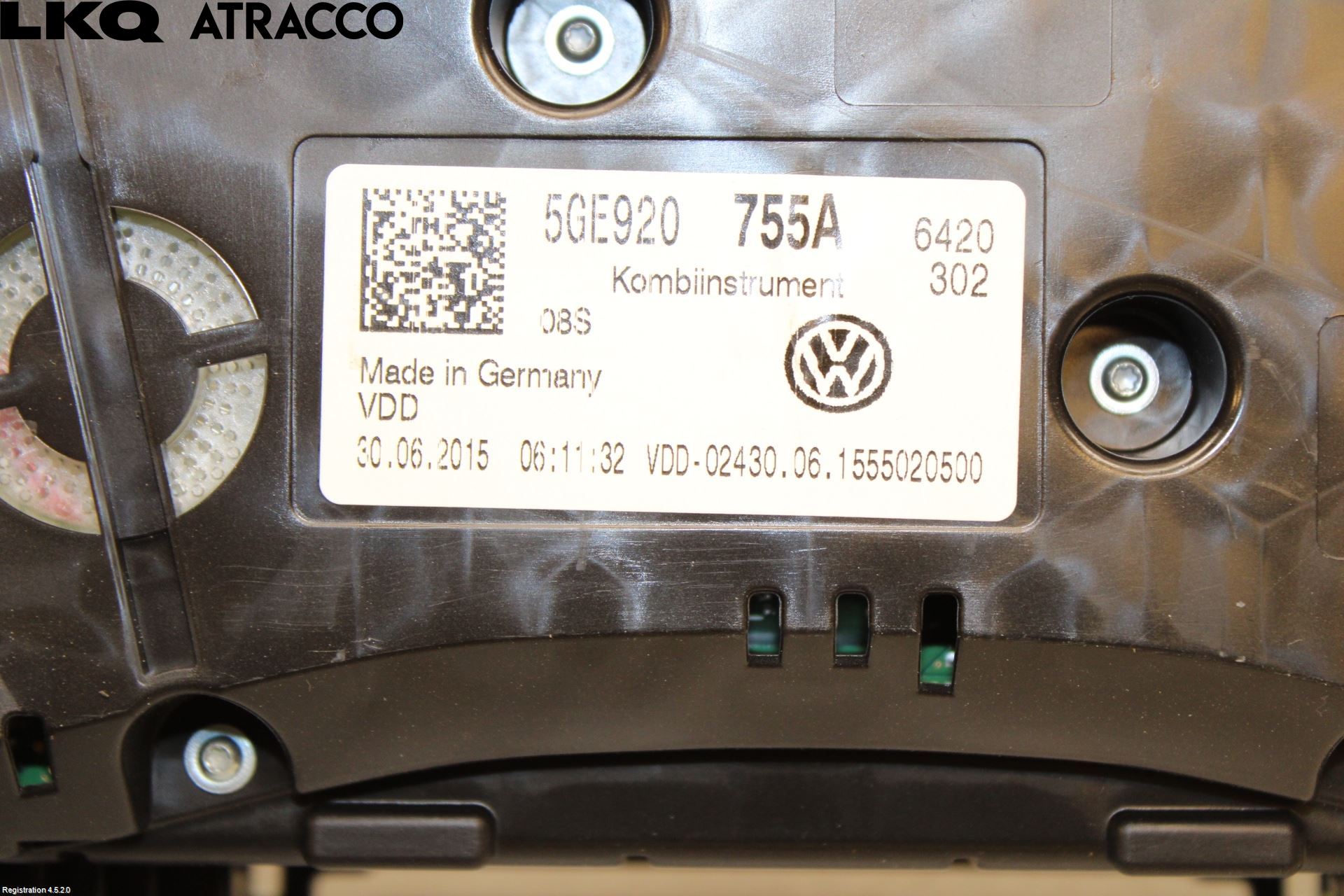 Volkswagen VW GOLF / E-GOLF VII 13-20 Instr Kombinert