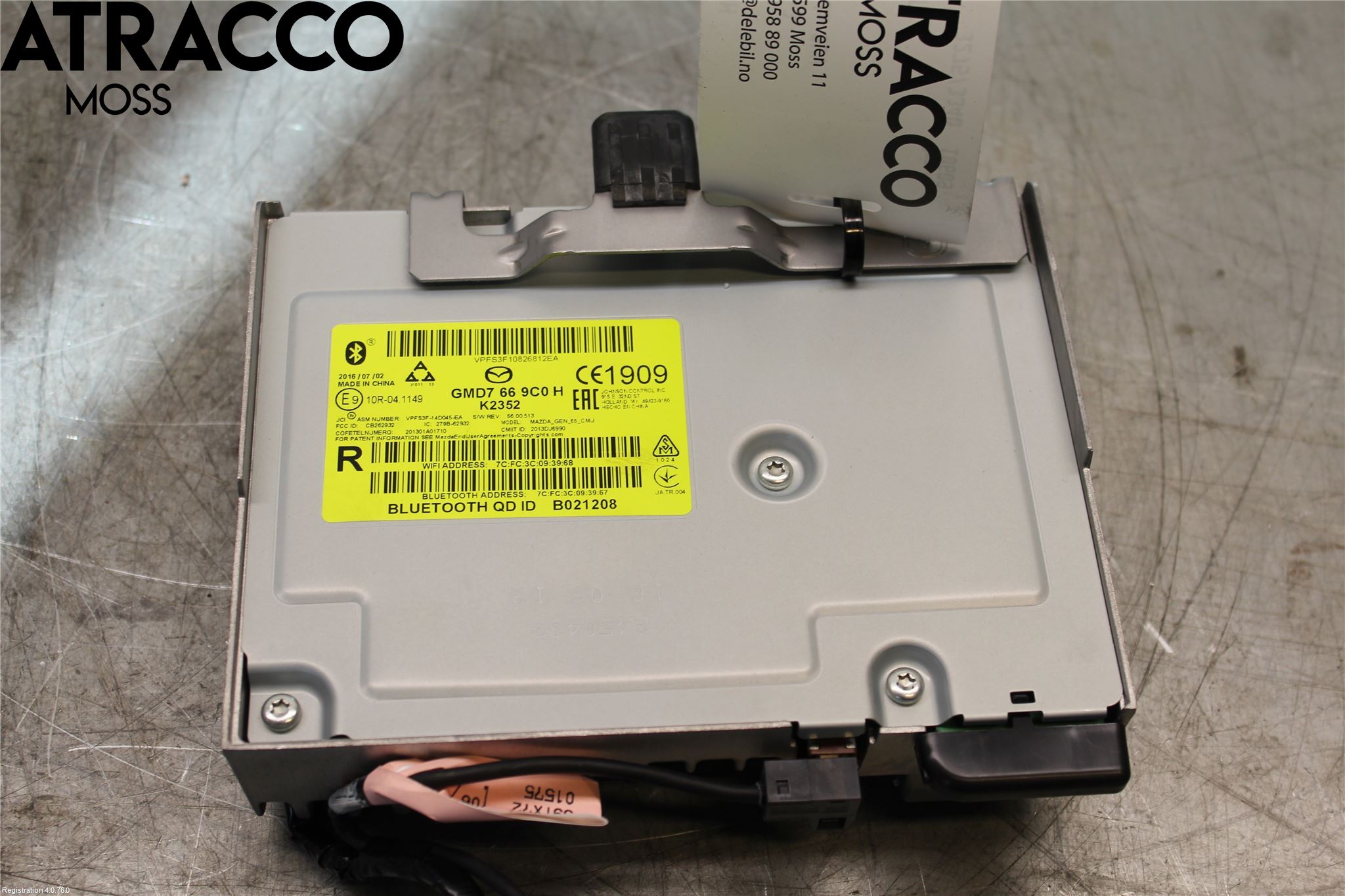 Mazda CX-3 Stereo Radio Med Cd