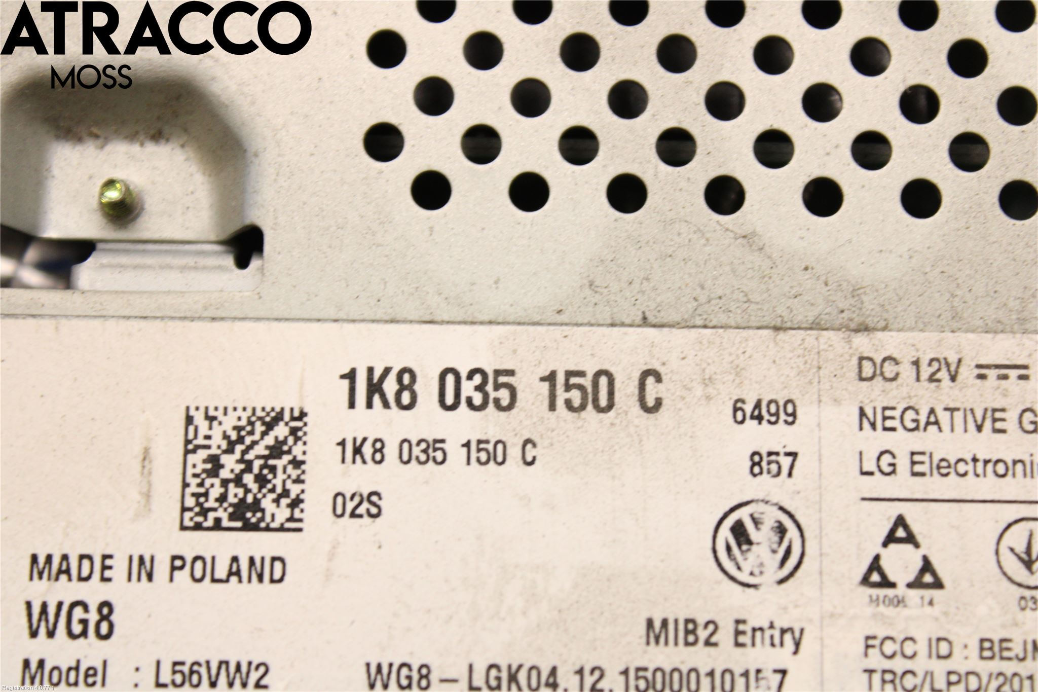 Volkswagen VW CADDY 16-20 Stereo Radio