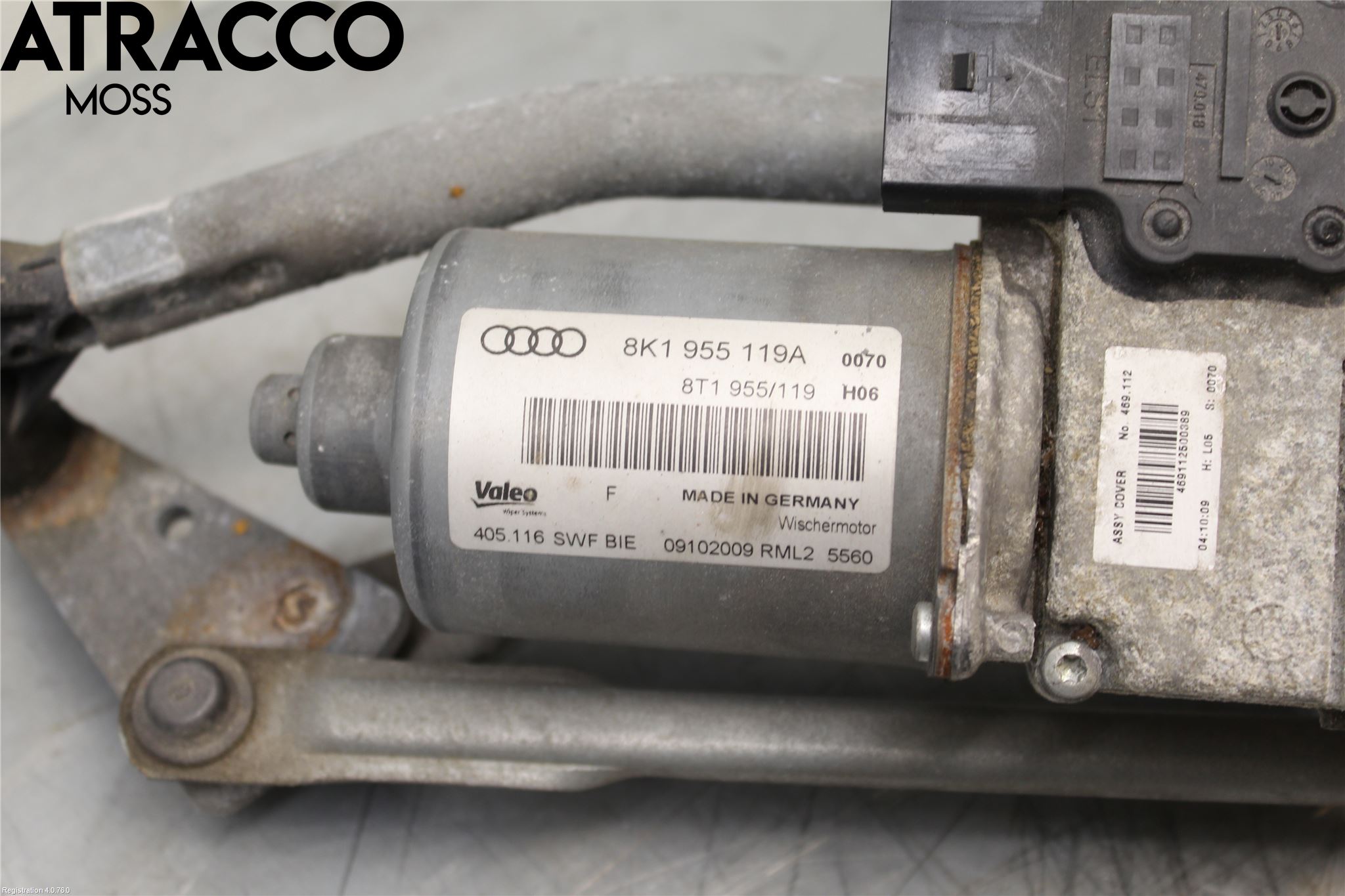 Audi A4/S4 08-11 Viskermotor Frontrute