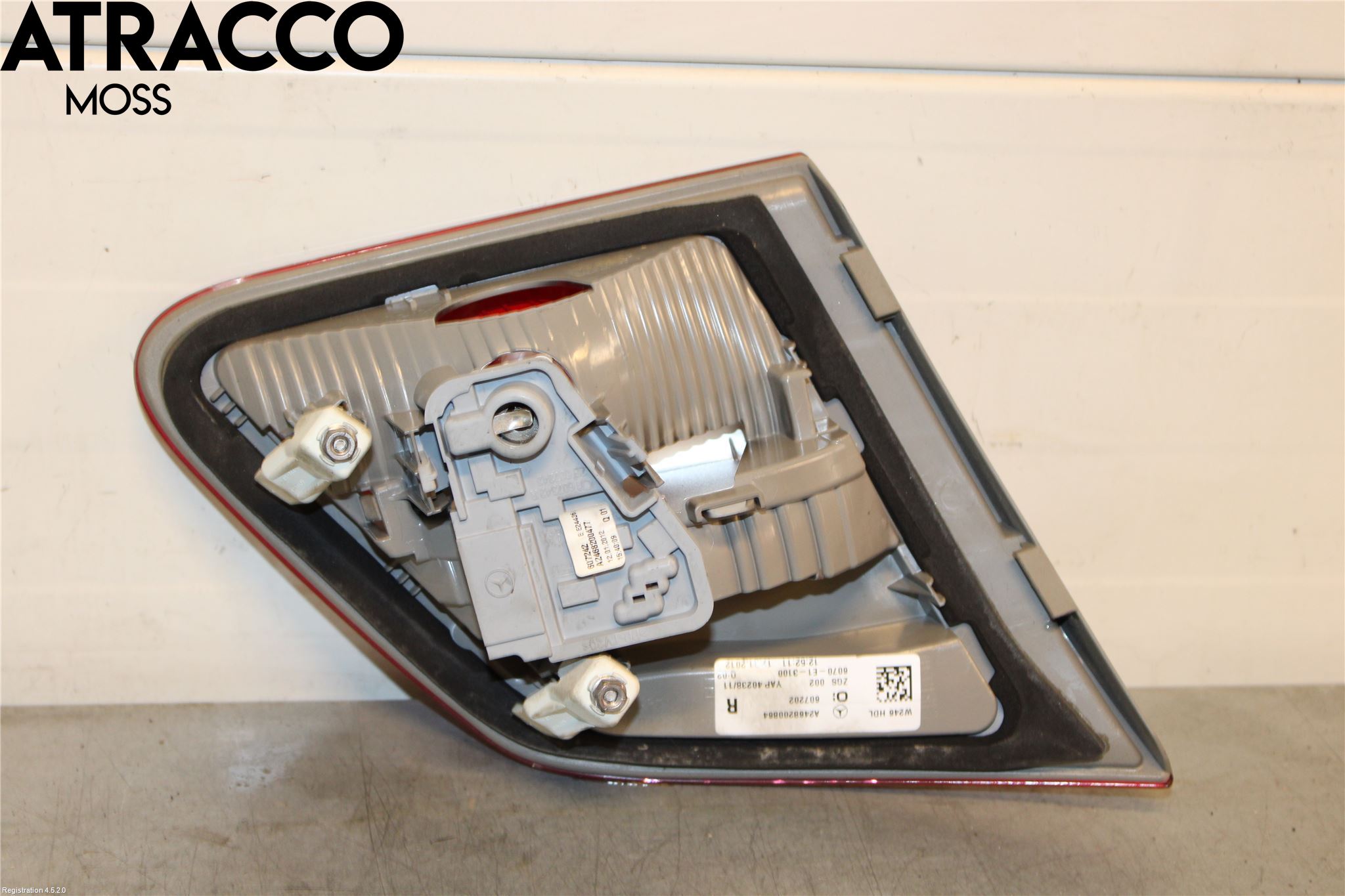 Mercedes-Benz MB B-KLASS (W246/W242) 12-19 Baklykt Høyre  På Luke(Indre)