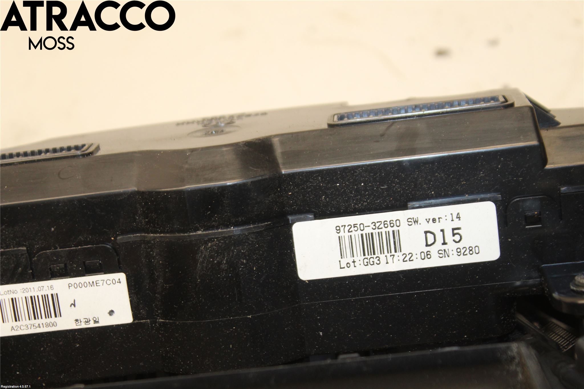 Hyundai i40 08-15 Varme Ac Betjening-Display