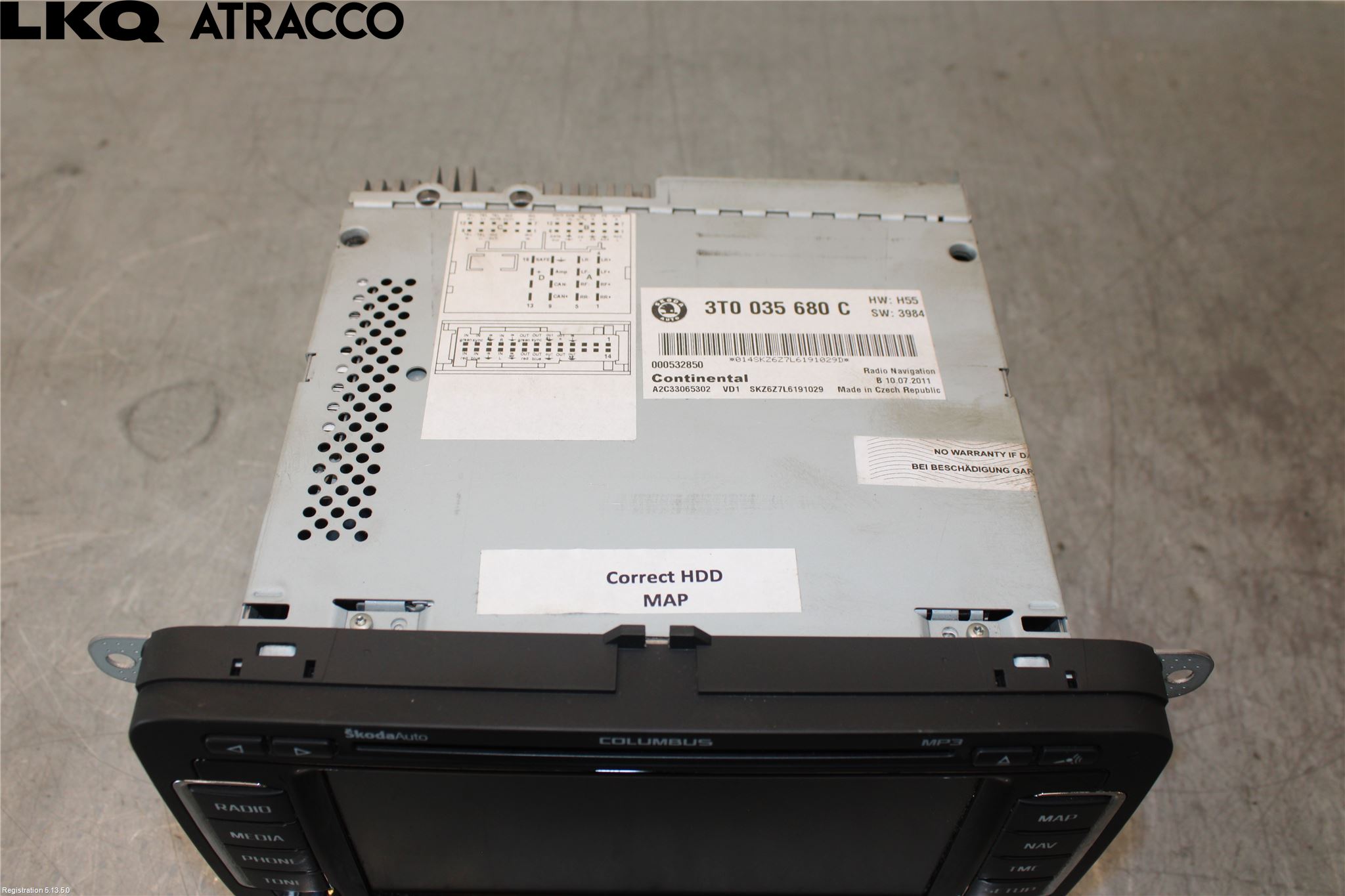 Skoda SUPERB 09-15 Stereo Radio