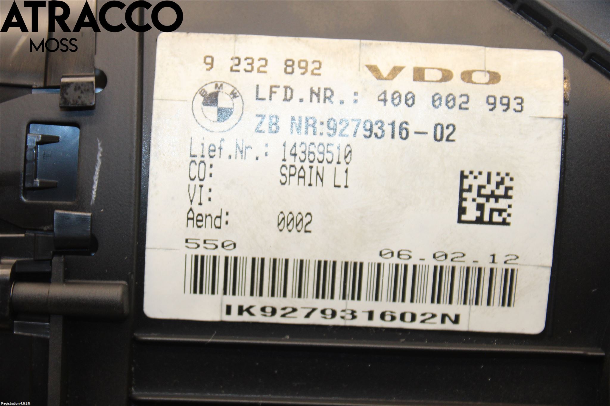 BMW 1 F20/F21 11-19 Instr Kombinert