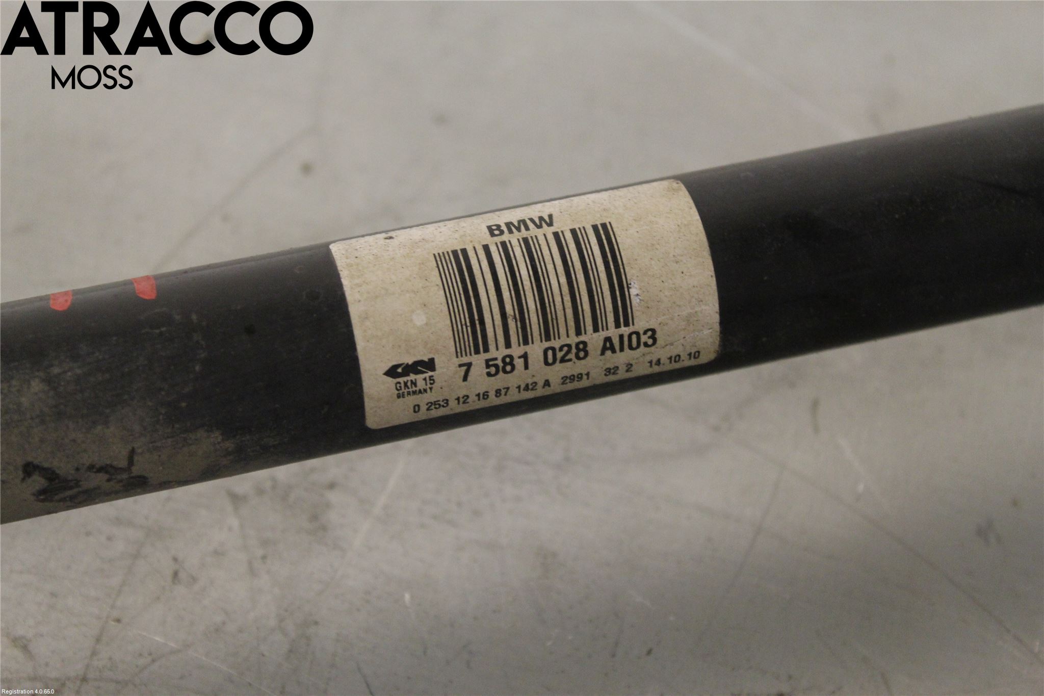 BMW 5 F10/F11/F18 09-17 Drivaksel Bak Kompl Høyre