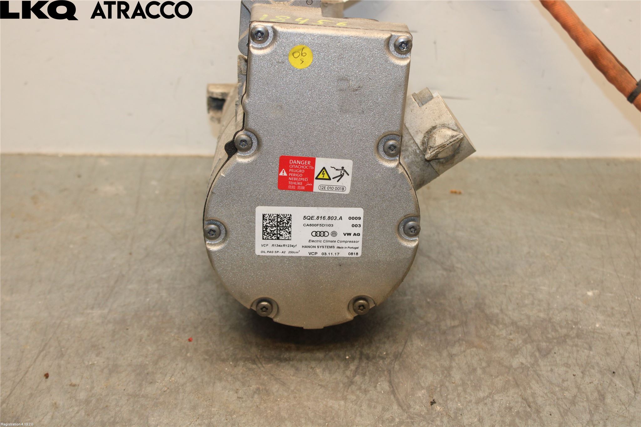 Volkswagen VW GOLF / E-GOLF VII 13-20 Varme Ac Kompressor
