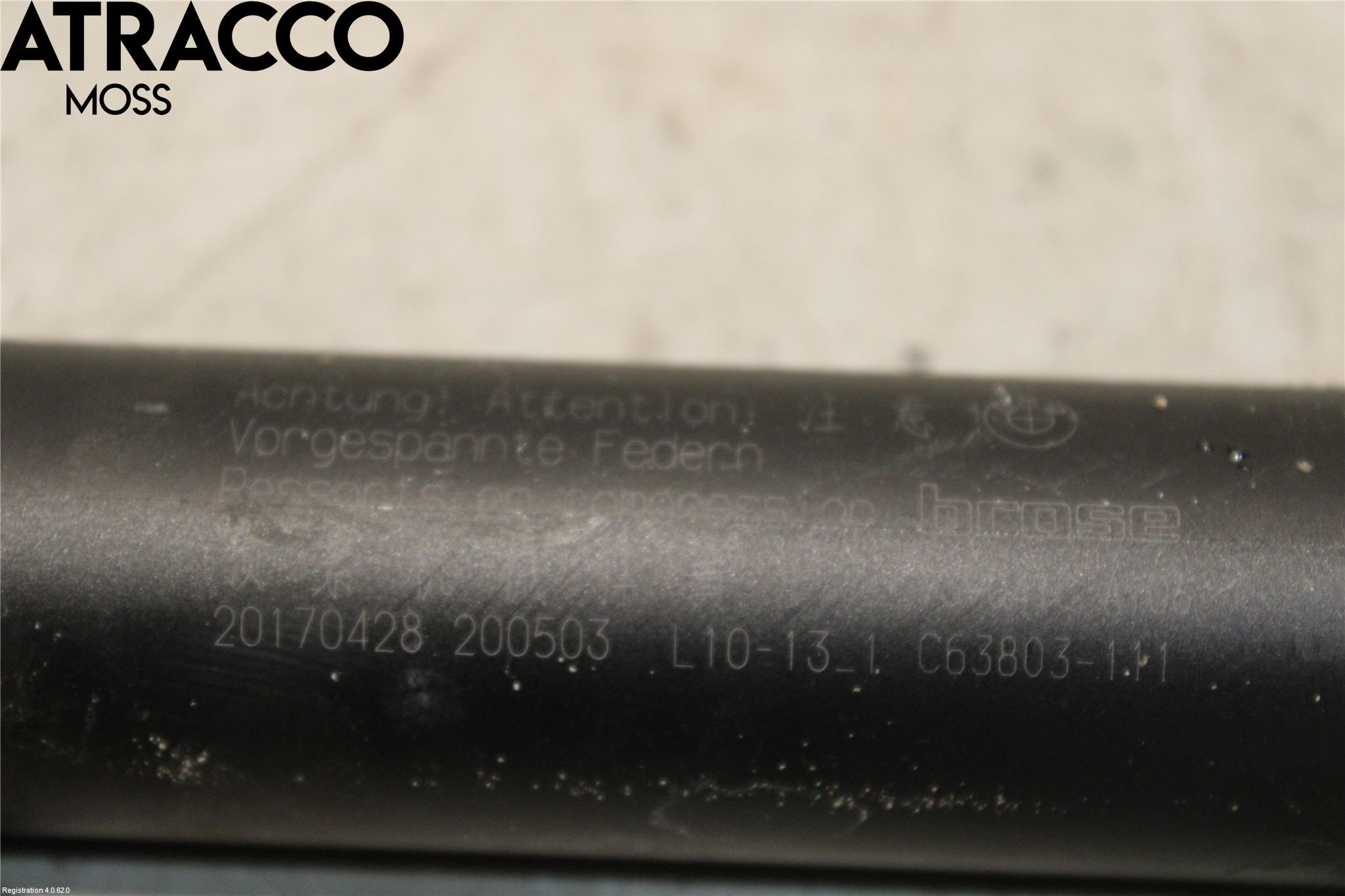 BMW 5 G30/G31/F90 17-23 Bakluke Demper-Gassfjær