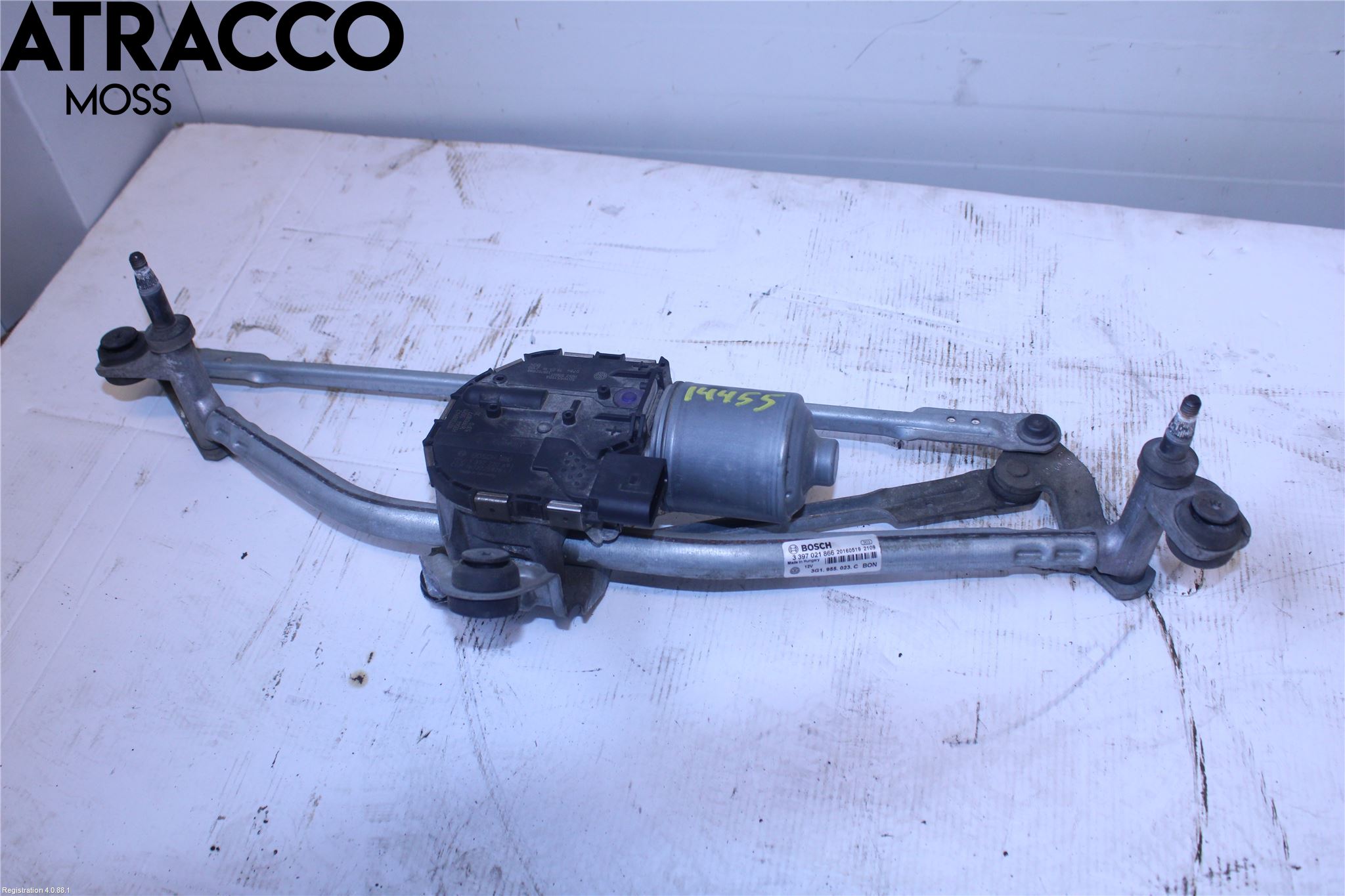 Volkswagen VW PASSAT 15-19 Viskeroverføring Frontrute