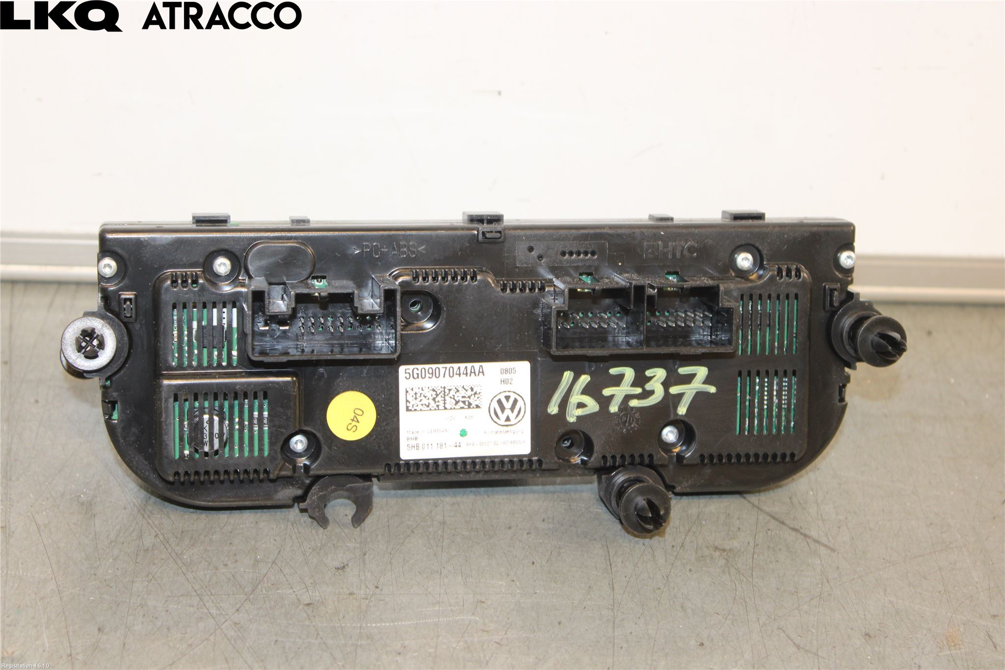 Volkswagen VW GOLF / E-GOLF VII 13-20 Varme Ac Betjening-Display