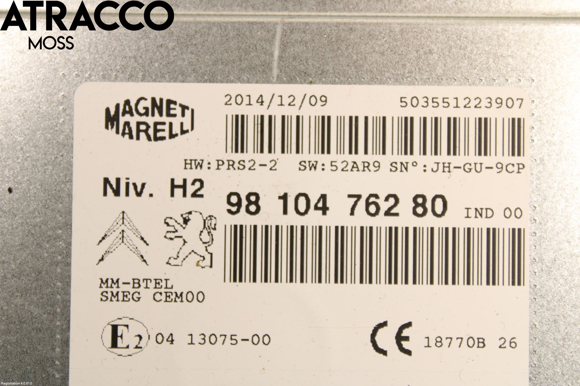 Peugeot 308 14-21 Stereo Radio Med Cd