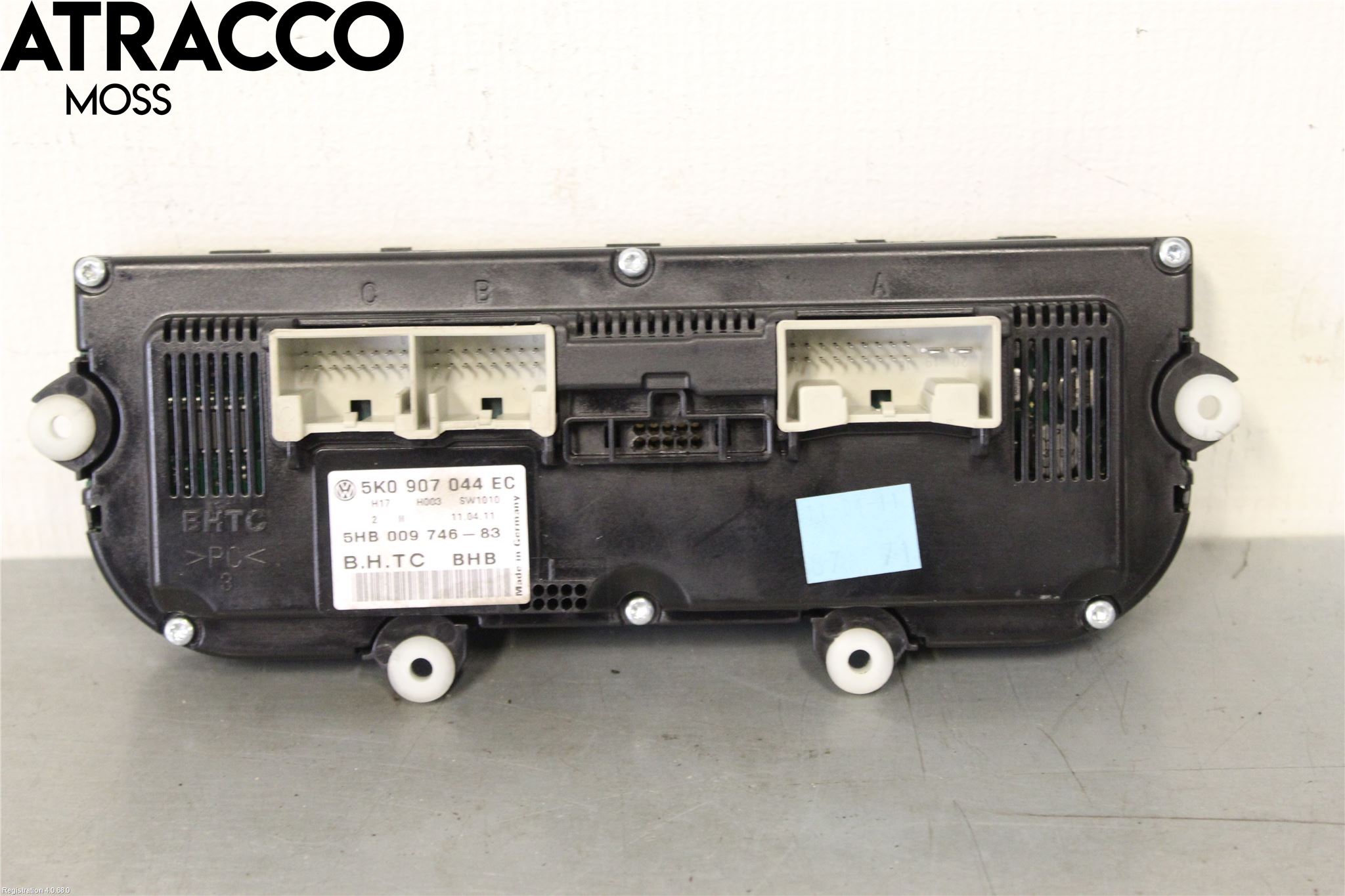 Volkswagen VW TIGUAN 07-16 Varme Ac Betjening-Display