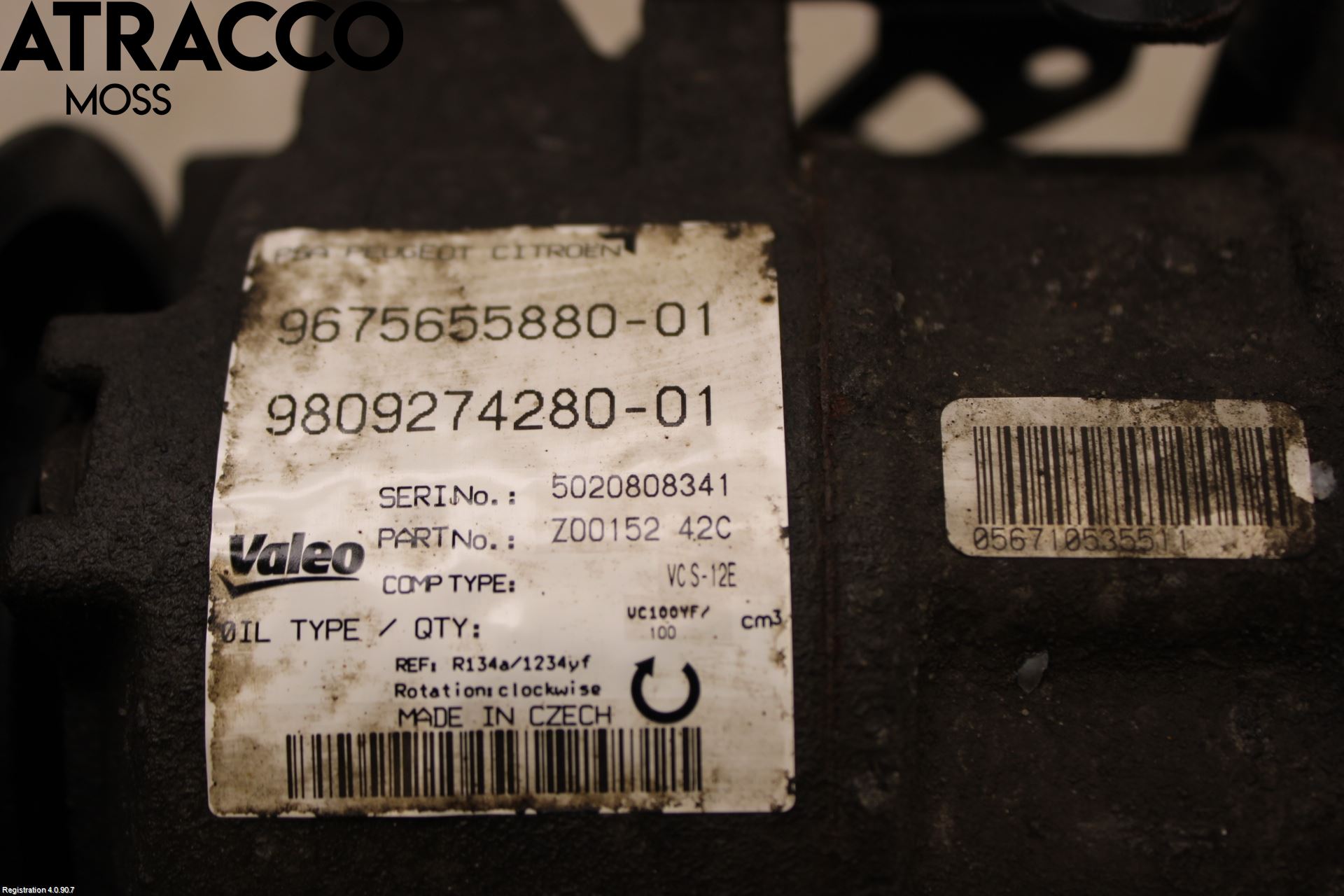 Peugeot 308 14-21 Varme Ac Kompressor