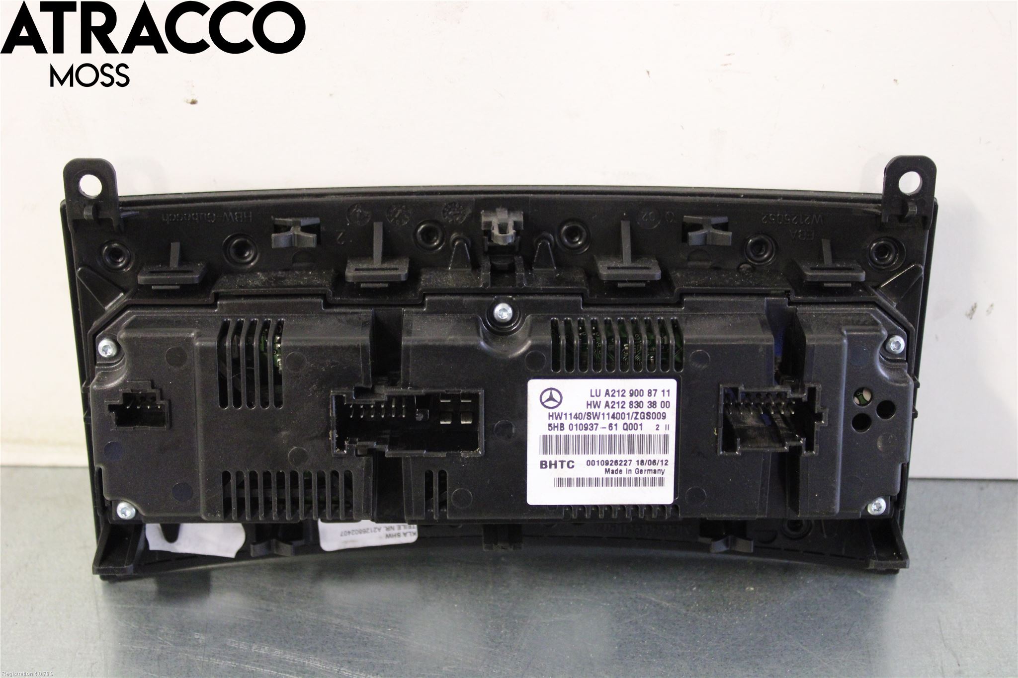 Mercedes-Benz MB E-KLASS (W212) 09-16 Varme Ac Betjening-Display