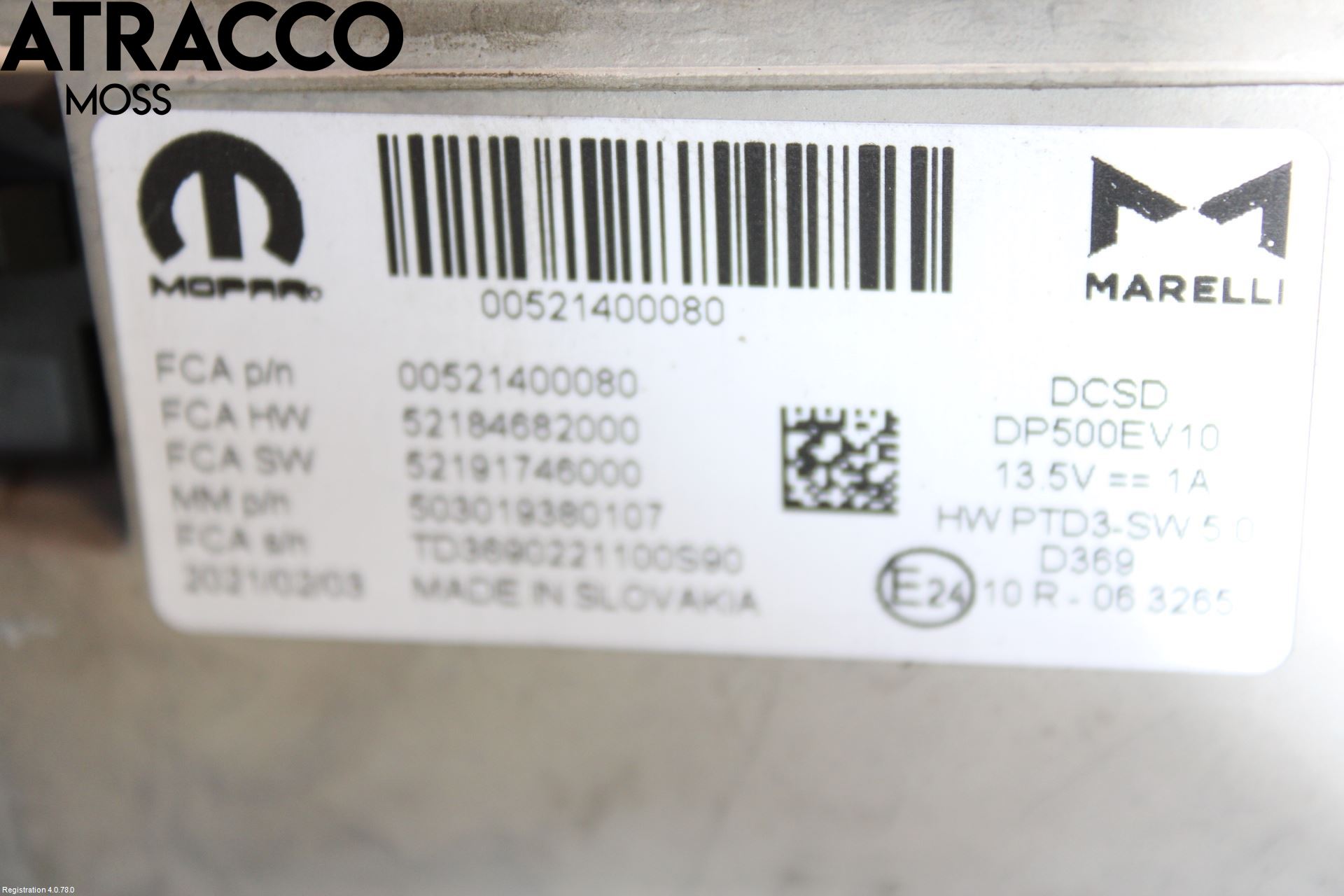 Fiat 500 07- Multifunktionsdisplay